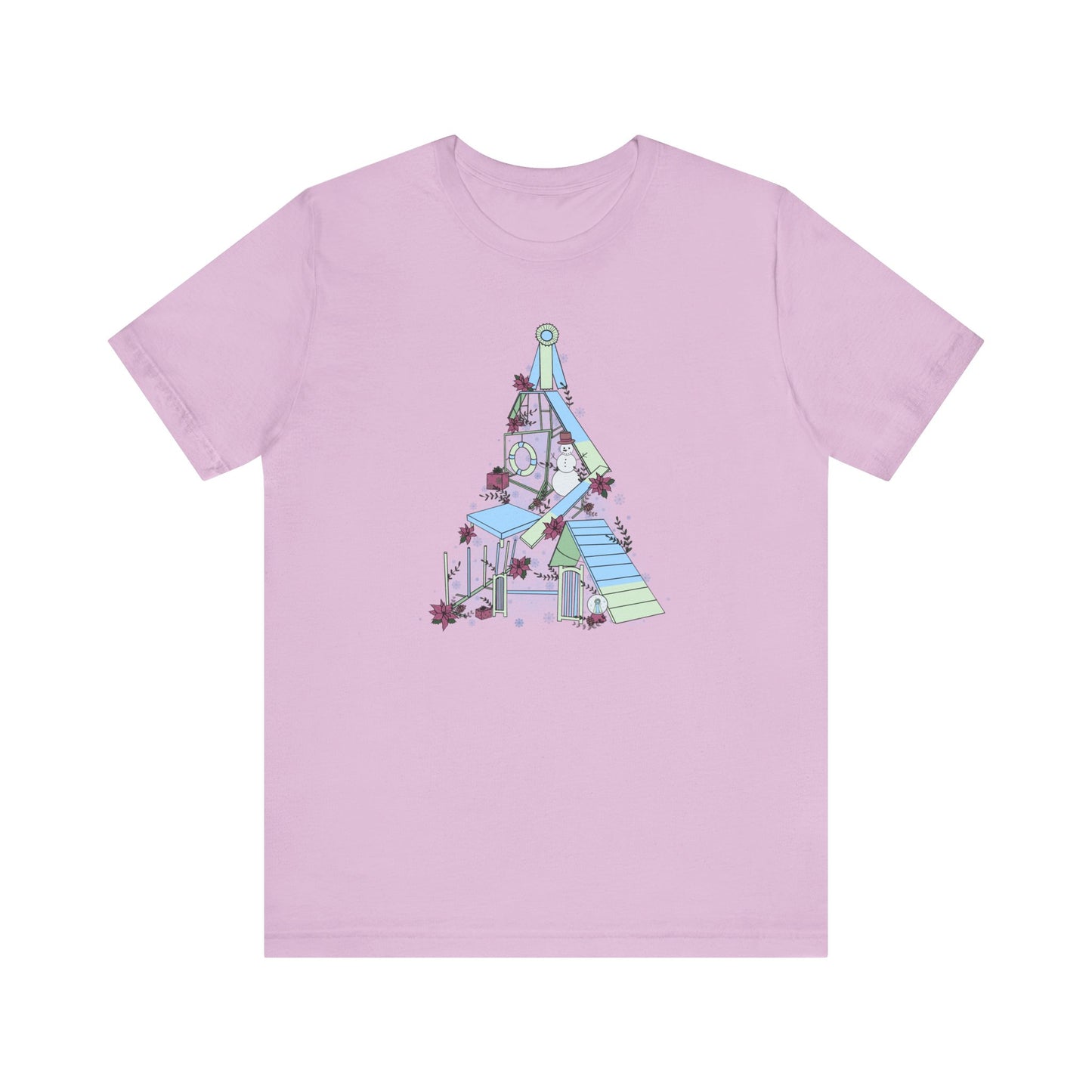 Holly Jolly Agility Tree Bella + Canvas Short Sleeve Tee
