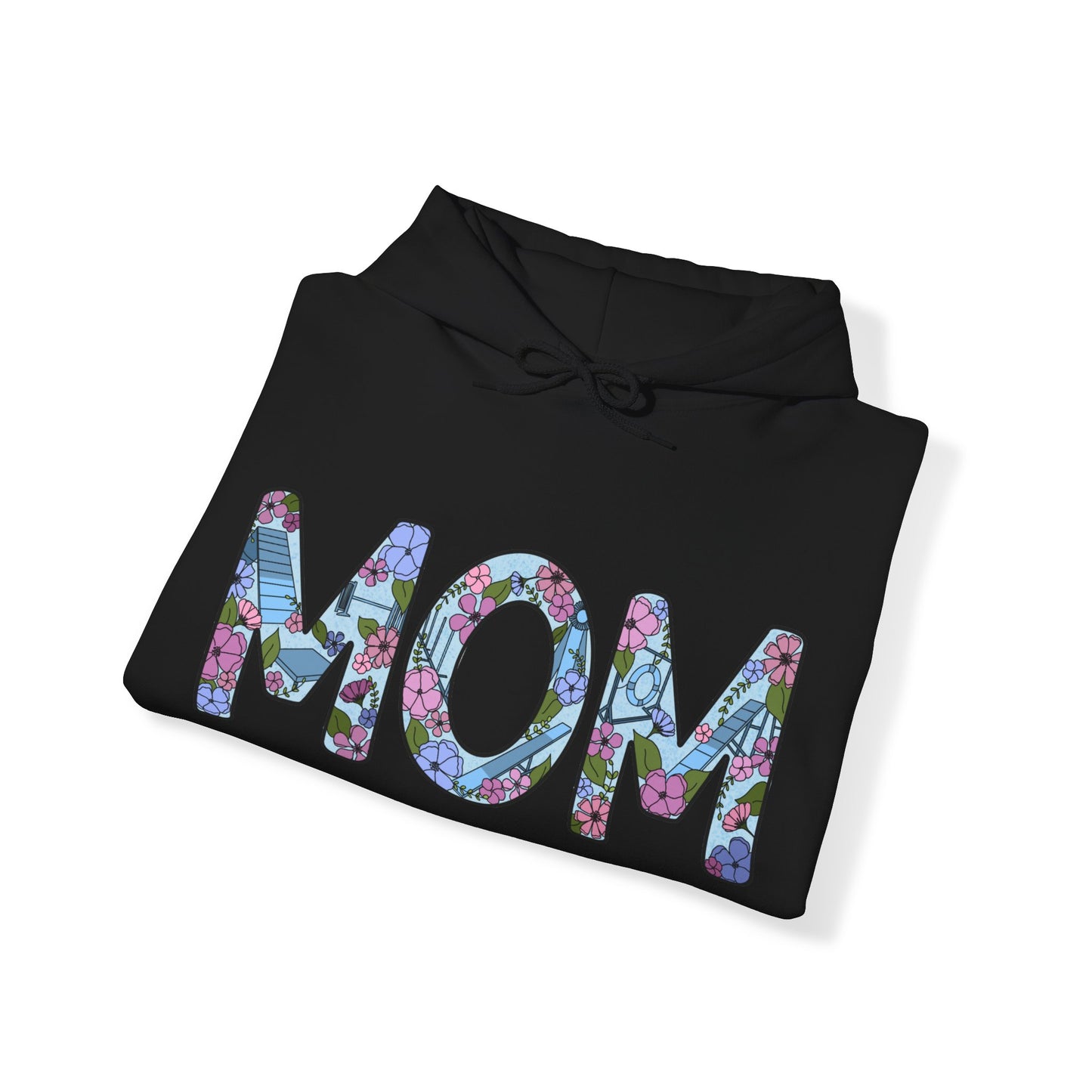 Dog Agility Mom Floral Unisex Heavy Blend Hooded Sweatshirt