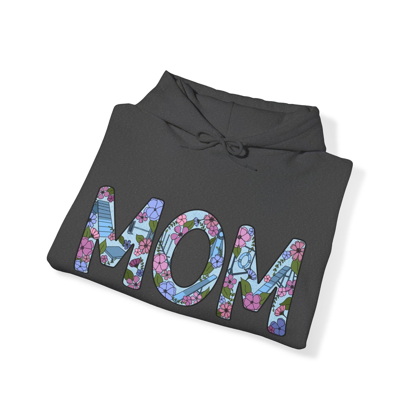 Dog Agility Mom Floral Unisex Heavy Blend Hooded Sweatshirt