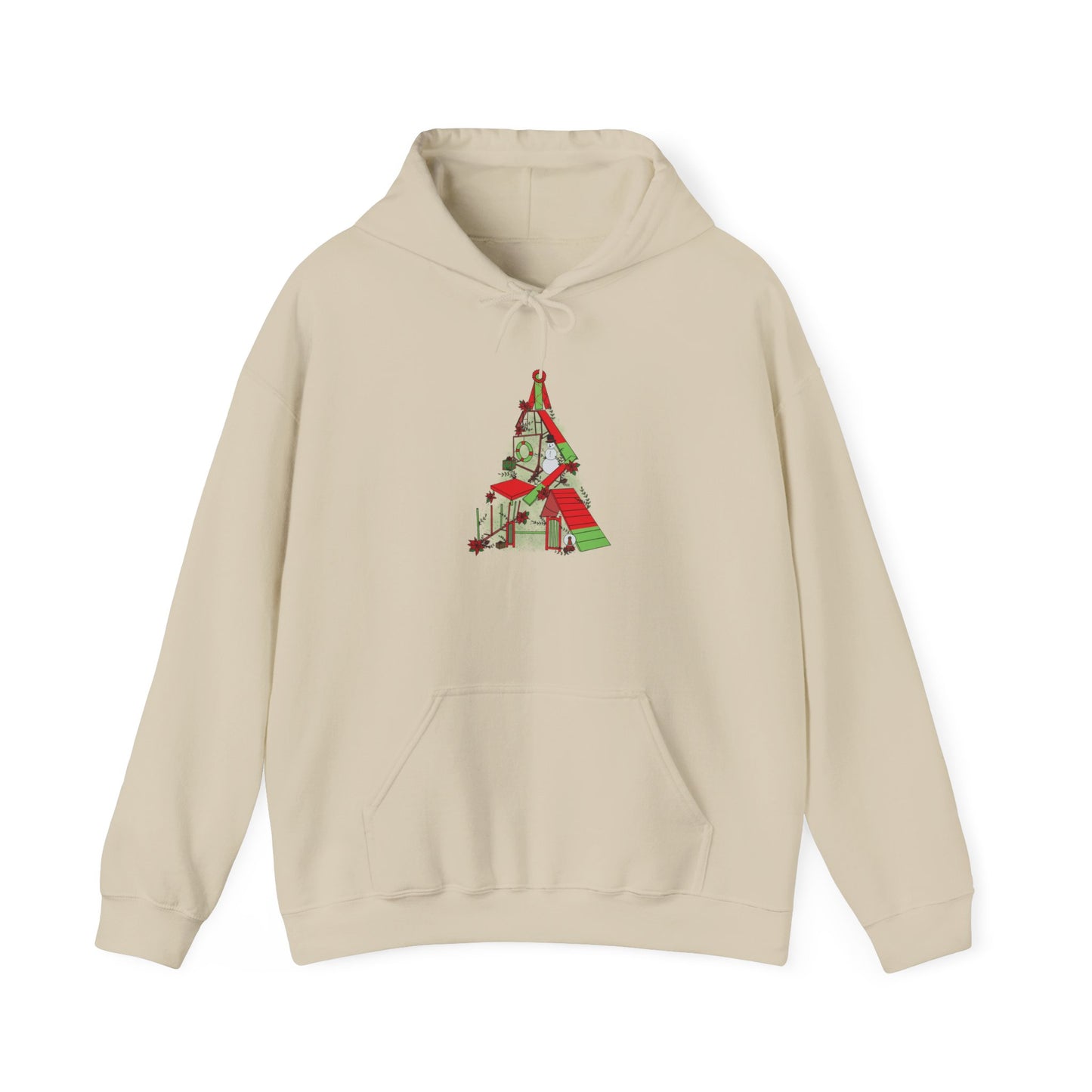 Merry & Bright Agility Tree Heavy Blend™ Hooded Sweatshirt