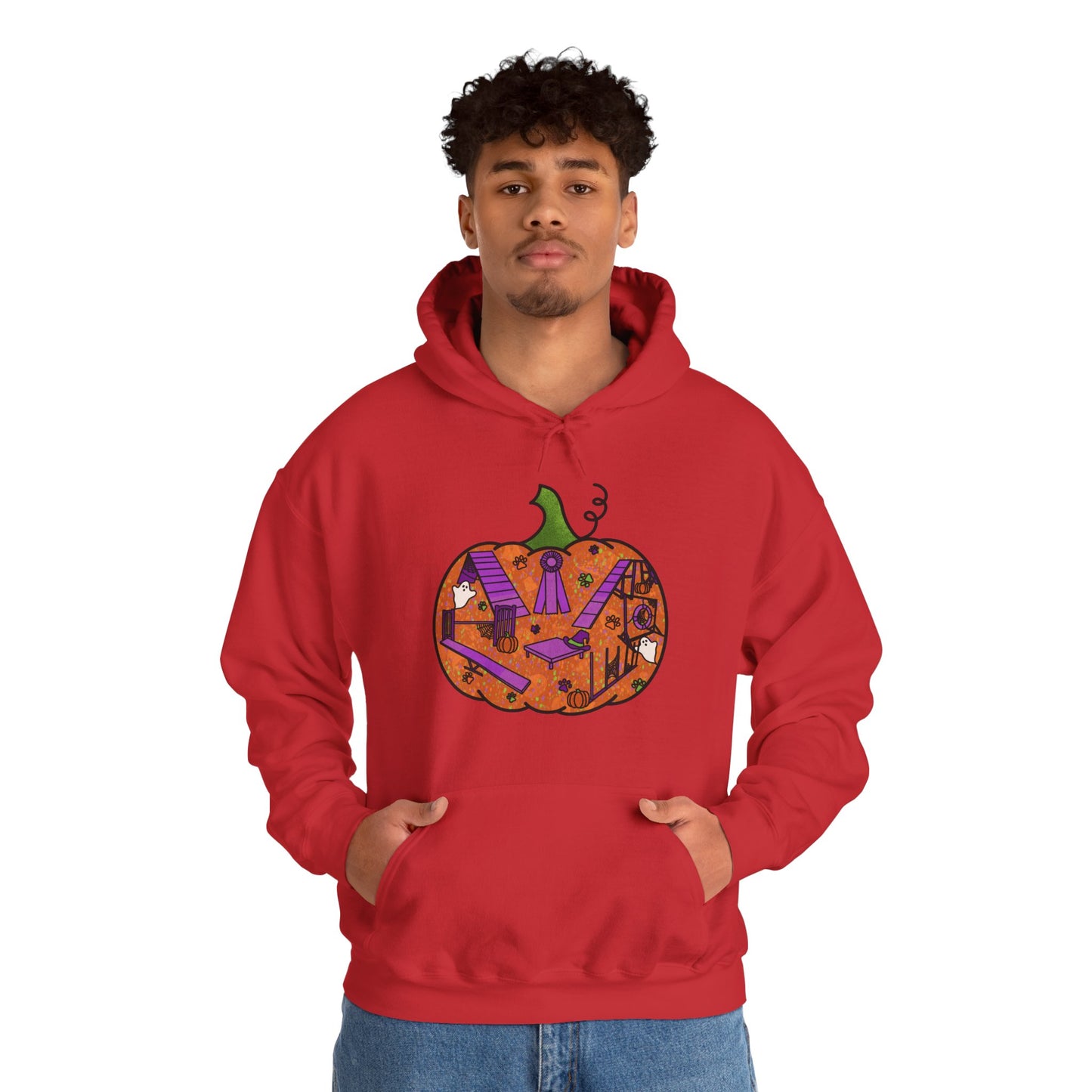 Spooky Pumpkin Unisex Heavy Blend™ Hooded Sweatshirt