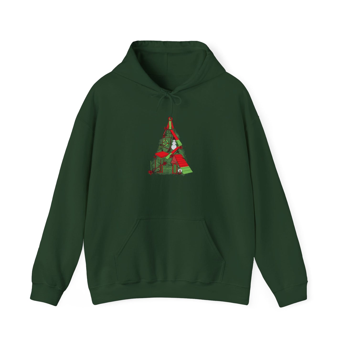 Merry & Bright Agility Tree Heavy Blend™ Hooded Sweatshirt