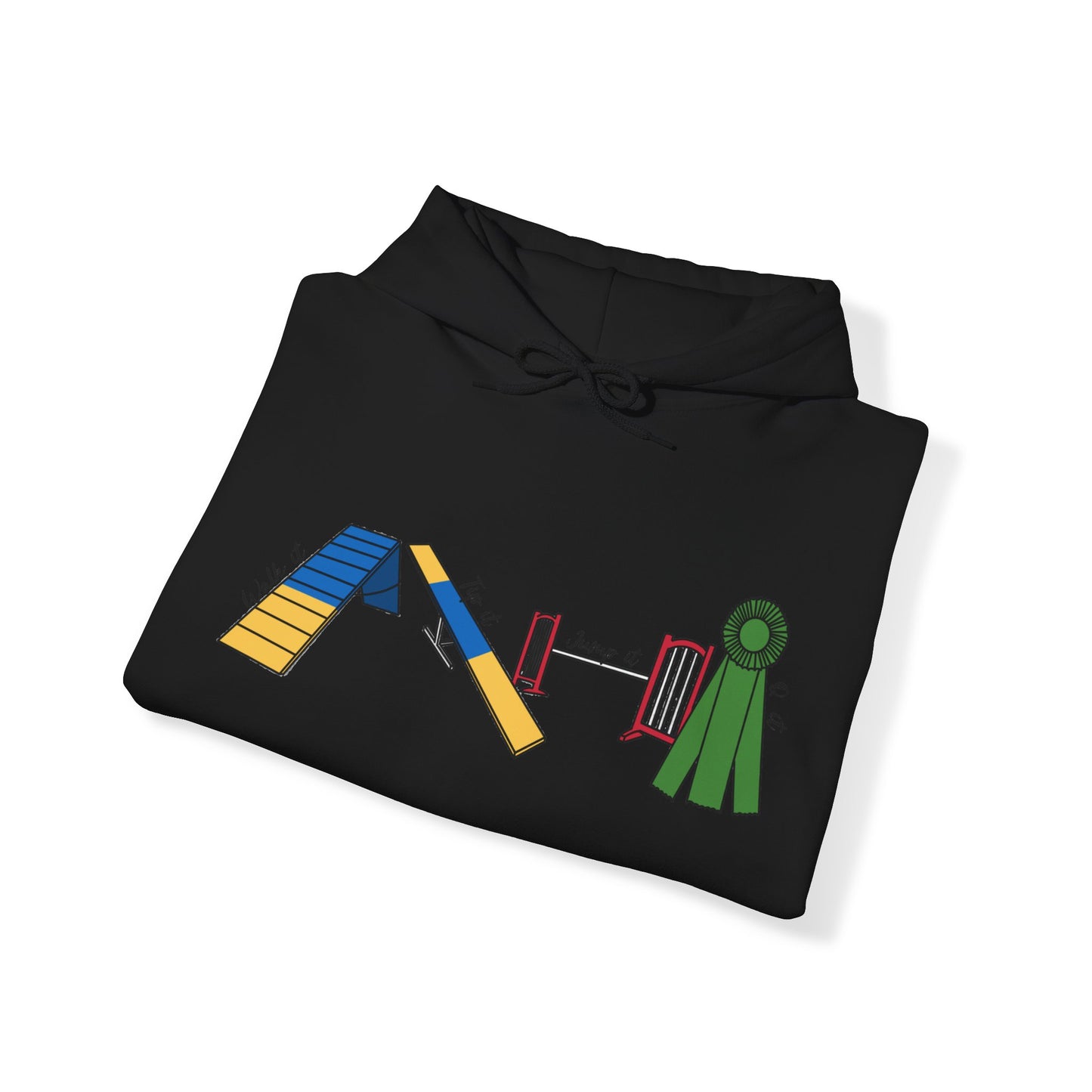 Agility Day - Walk it, Tip it, Jump it, Q it! - Unisex Heavy Blend Hooded Sweatshirt