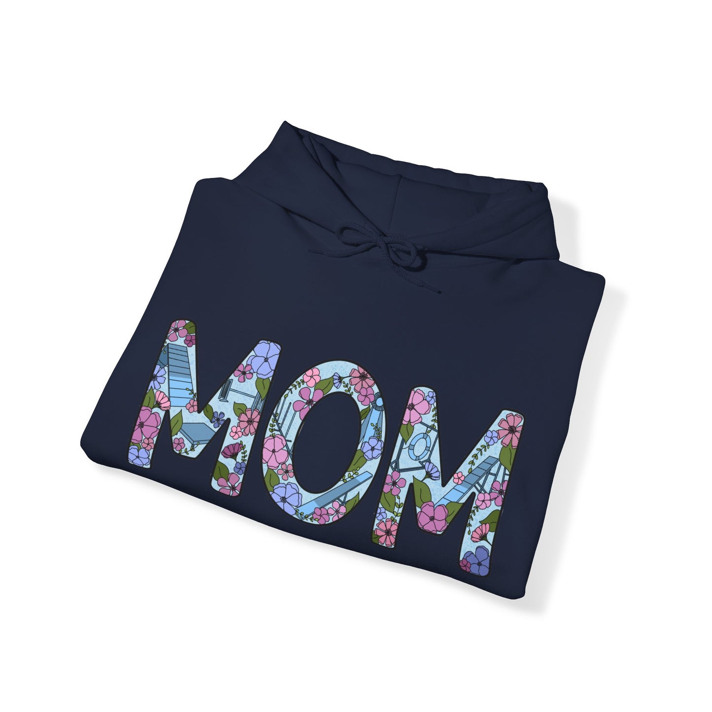 Dog Agility Mom Floral Unisex Heavy Blend Hooded Sweatshirt