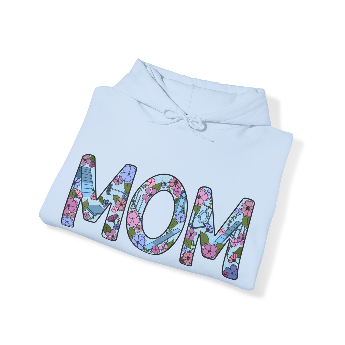 Dog Agility Mom Floral Unisex Heavy Blend Hooded Sweatshirt