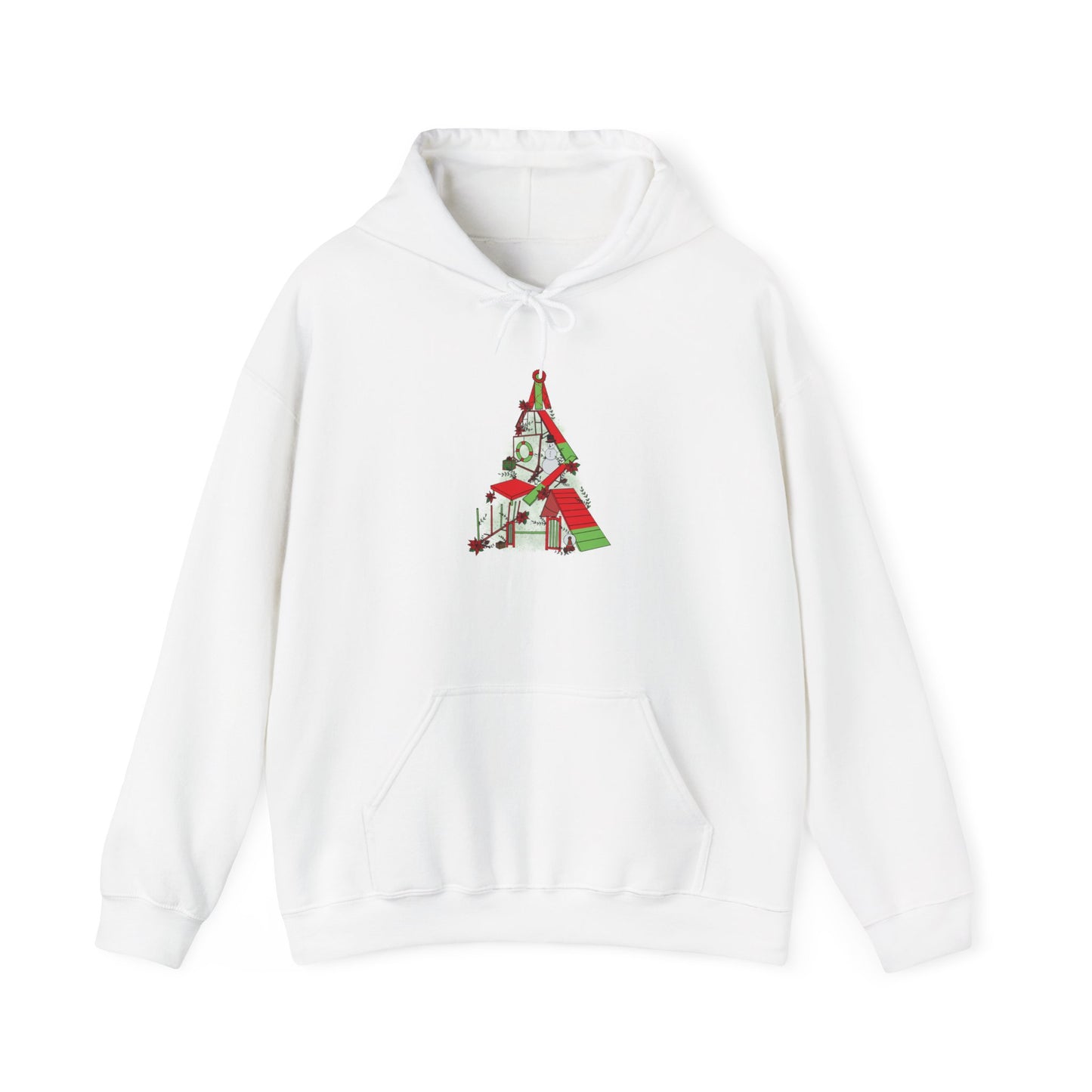 Merry & Bright Agility Tree Heavy Blend™ Hooded Sweatshirt
