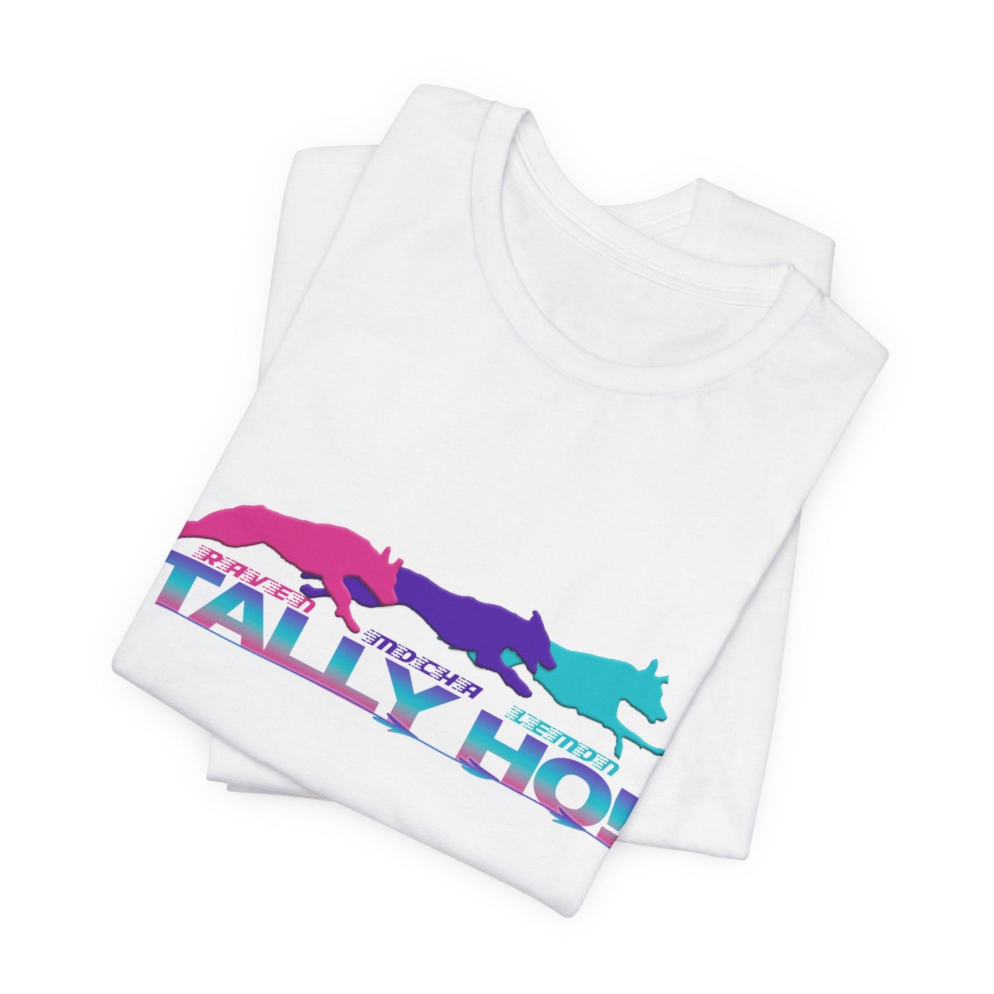 Tally Ho! Jumpaholics Unisex Tee – Fun and Vibrant Short Sleeve Shirt