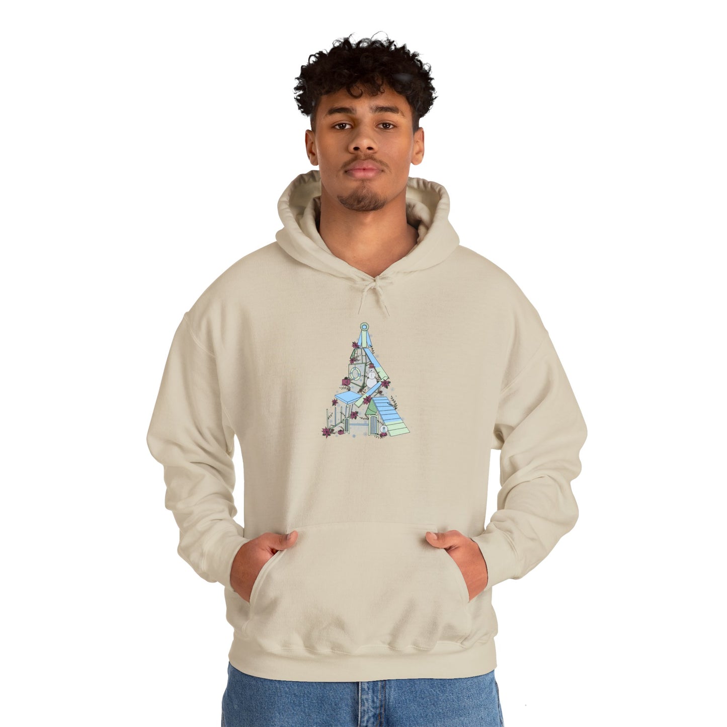 Holly Jolly Agility Tree Heavy Blend™ Hooded Sweatshirt