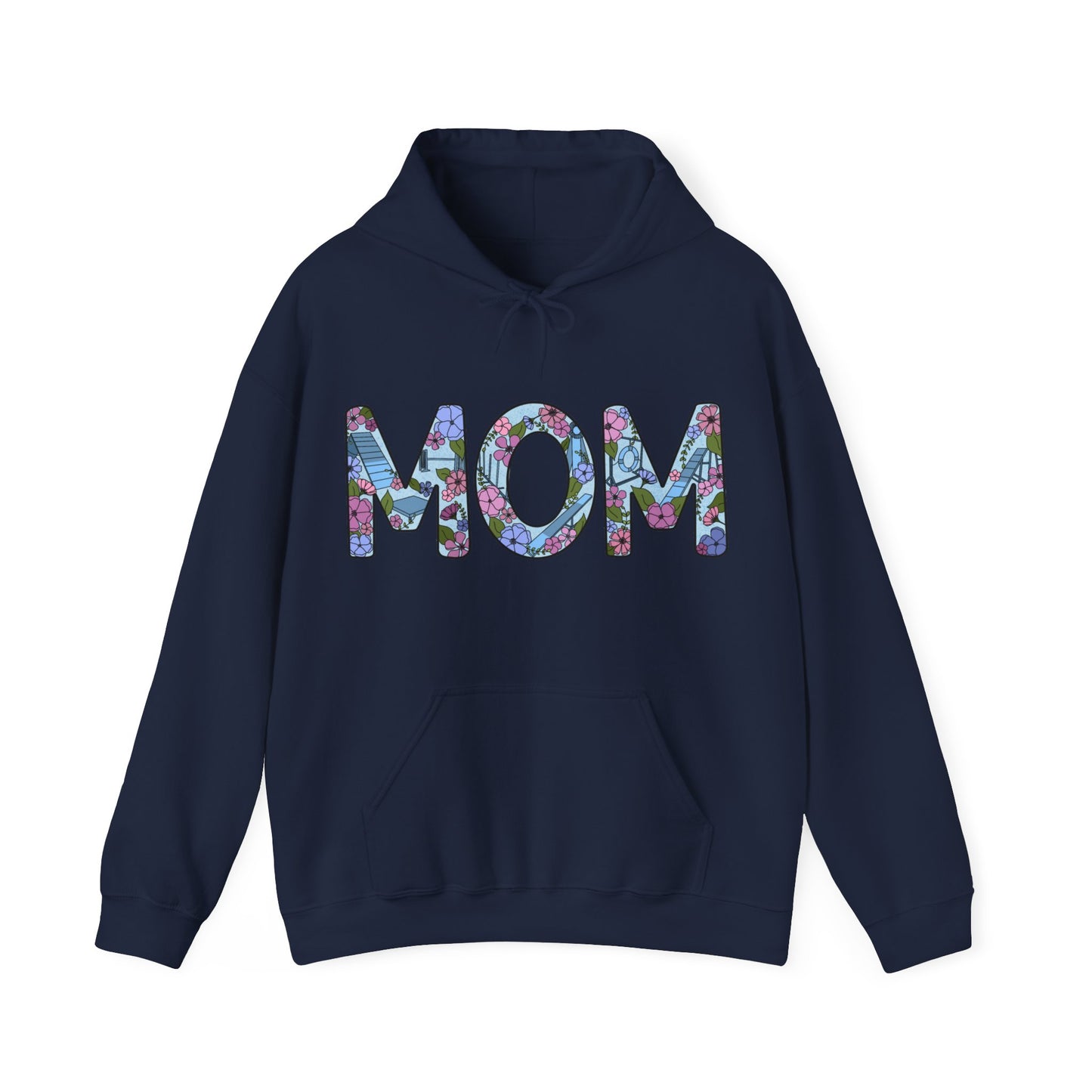 Dog Agility Mom Floral Unisex Heavy Blend Hooded Sweatshirt