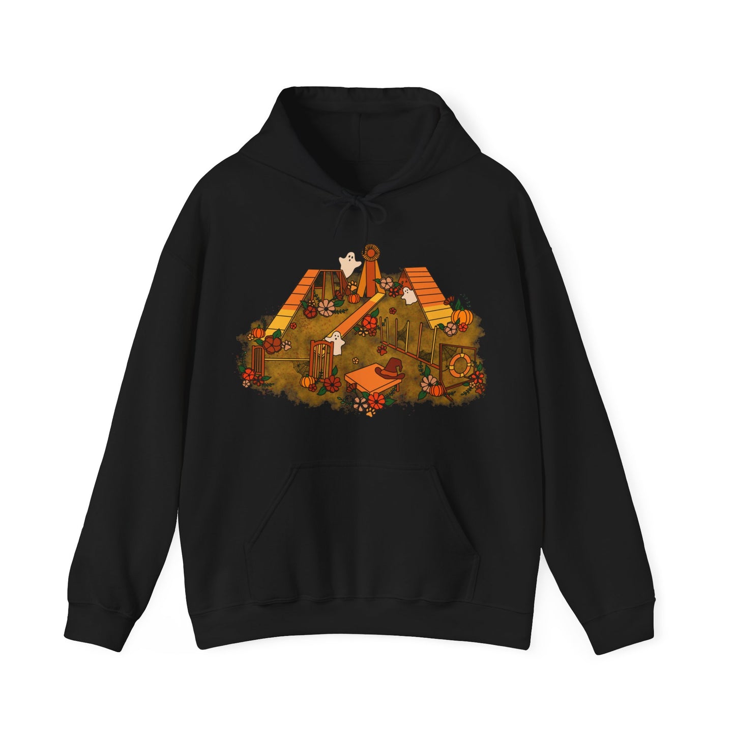 Candy Corn Halloween Agility Equipment Unisex Heavy Blend™ Hooded Sweatshirt