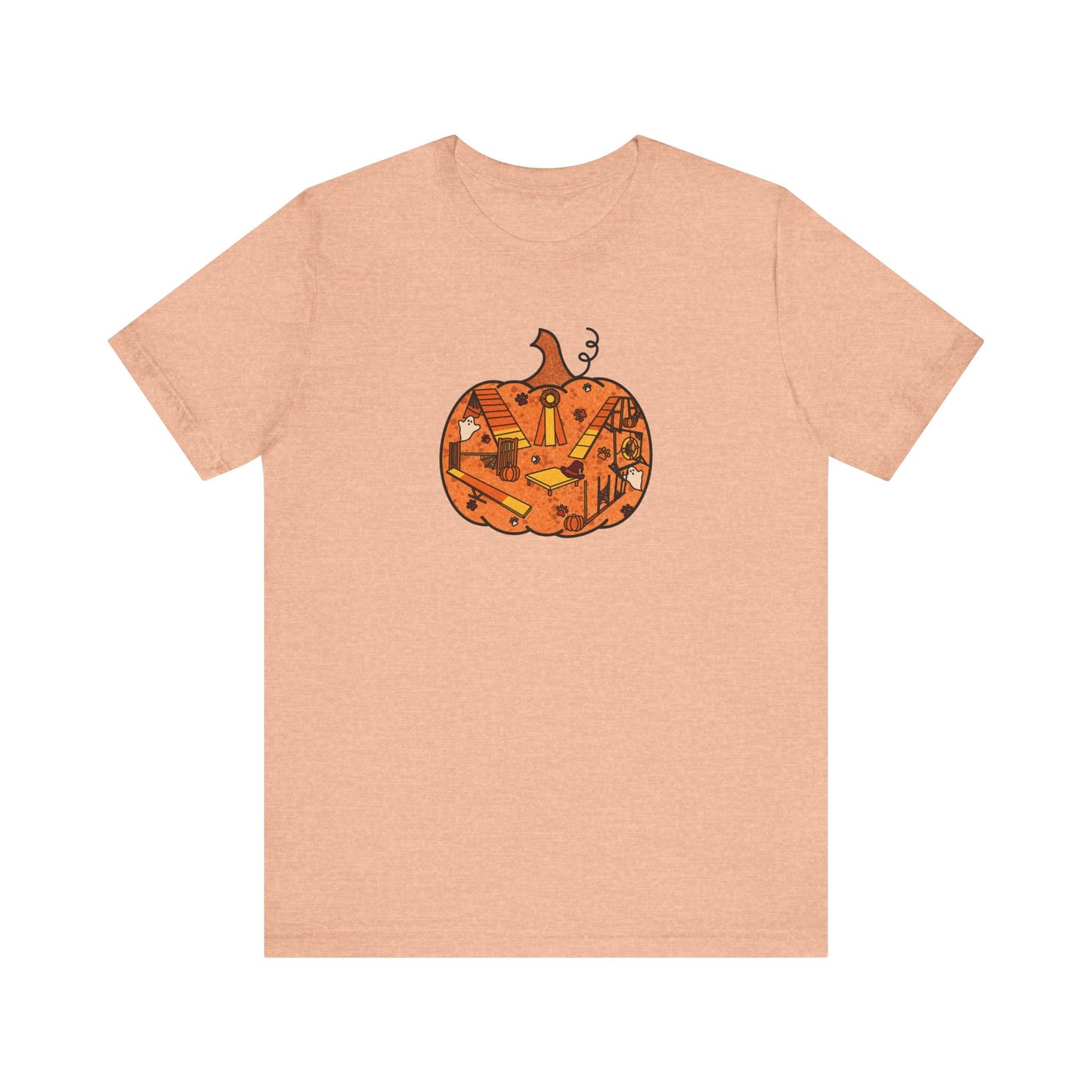 Candy Corn Agility Pumpkin Unisex Jersey Short Sleeve Tee
