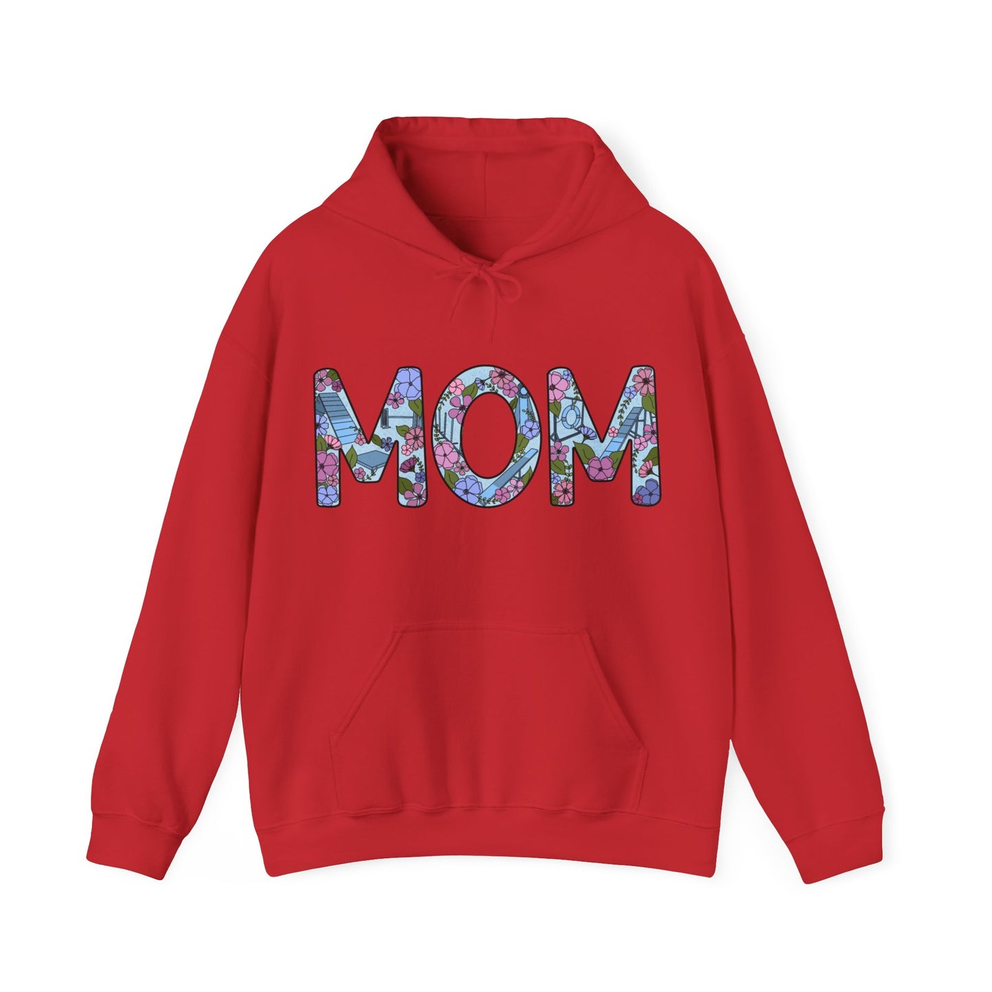 Dog Agility Mom Floral Unisex Heavy Blend Hooded Sweatshirt