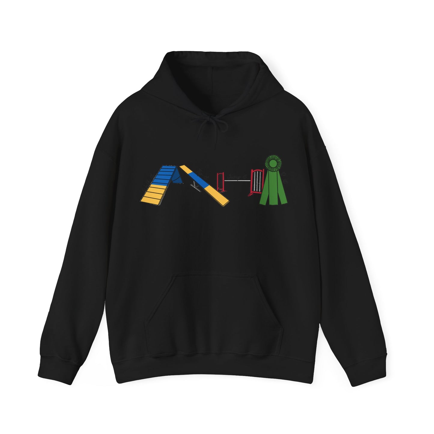 Agility Day - Walk it, Tip it, Jump it, Q it! - Unisex Heavy Blend Hooded Sweatshirt
