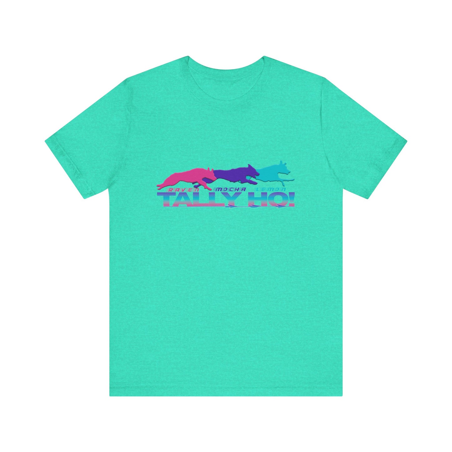 Tally Ho! Jumpaholics Unisex Tee – Fun and Vibrant Short Sleeve Shirt