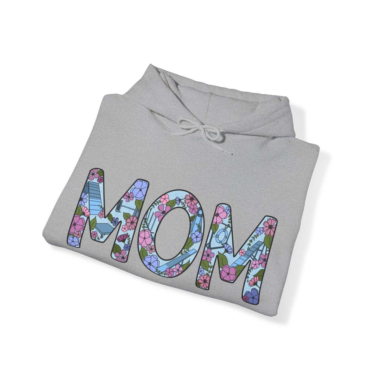 Dog Agility Mom Floral Unisex Heavy Blend Hooded Sweatshirt