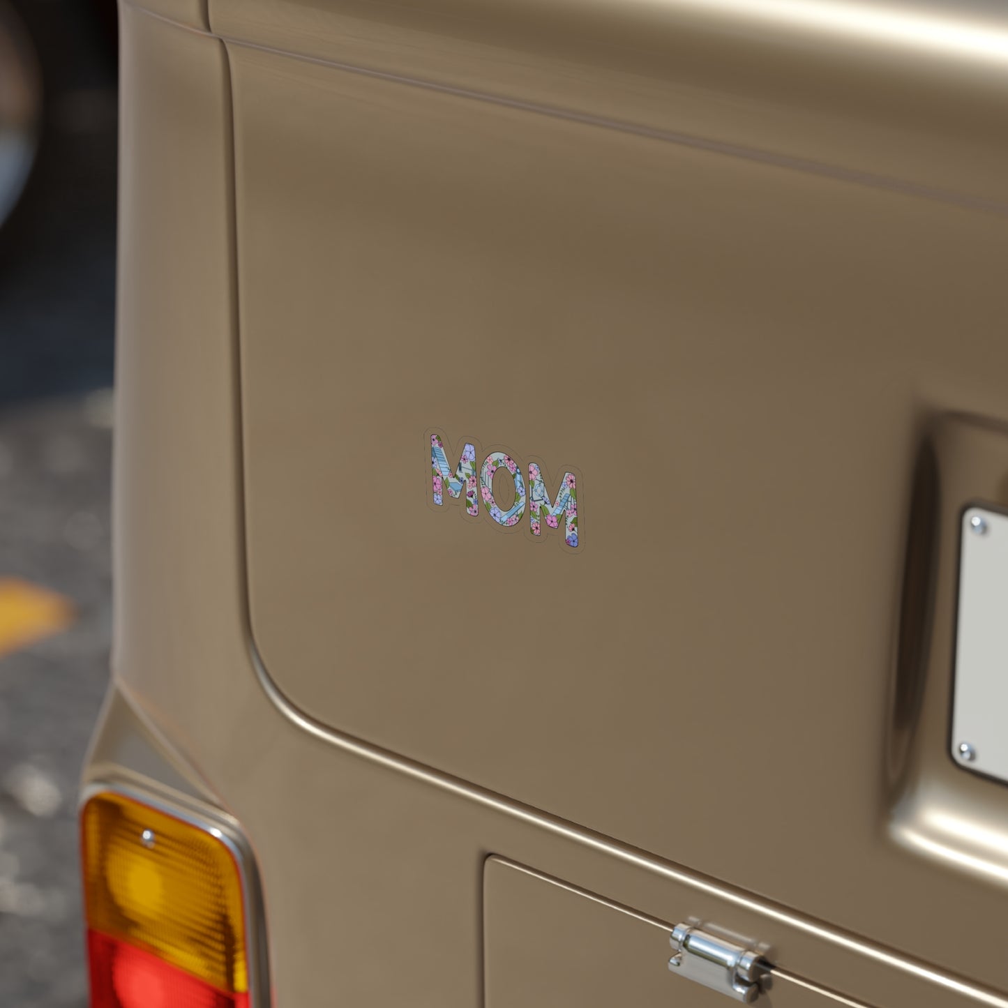 Dog Agility Floral Mom Transparent Outdoor Stickers, Die-Cut, 1pcs