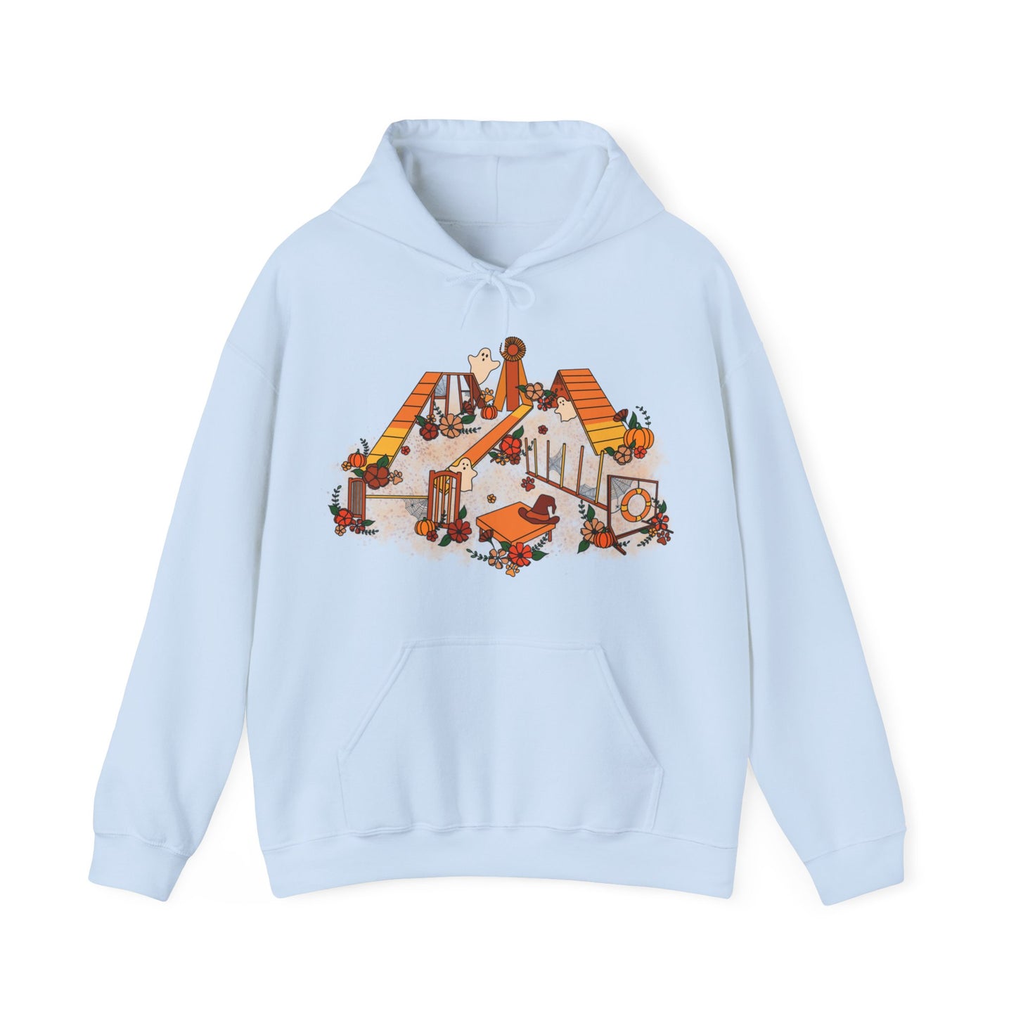 Candy Corn Halloween Agility Equipment Unisex Heavy Blend™ Hooded Sweatshirt