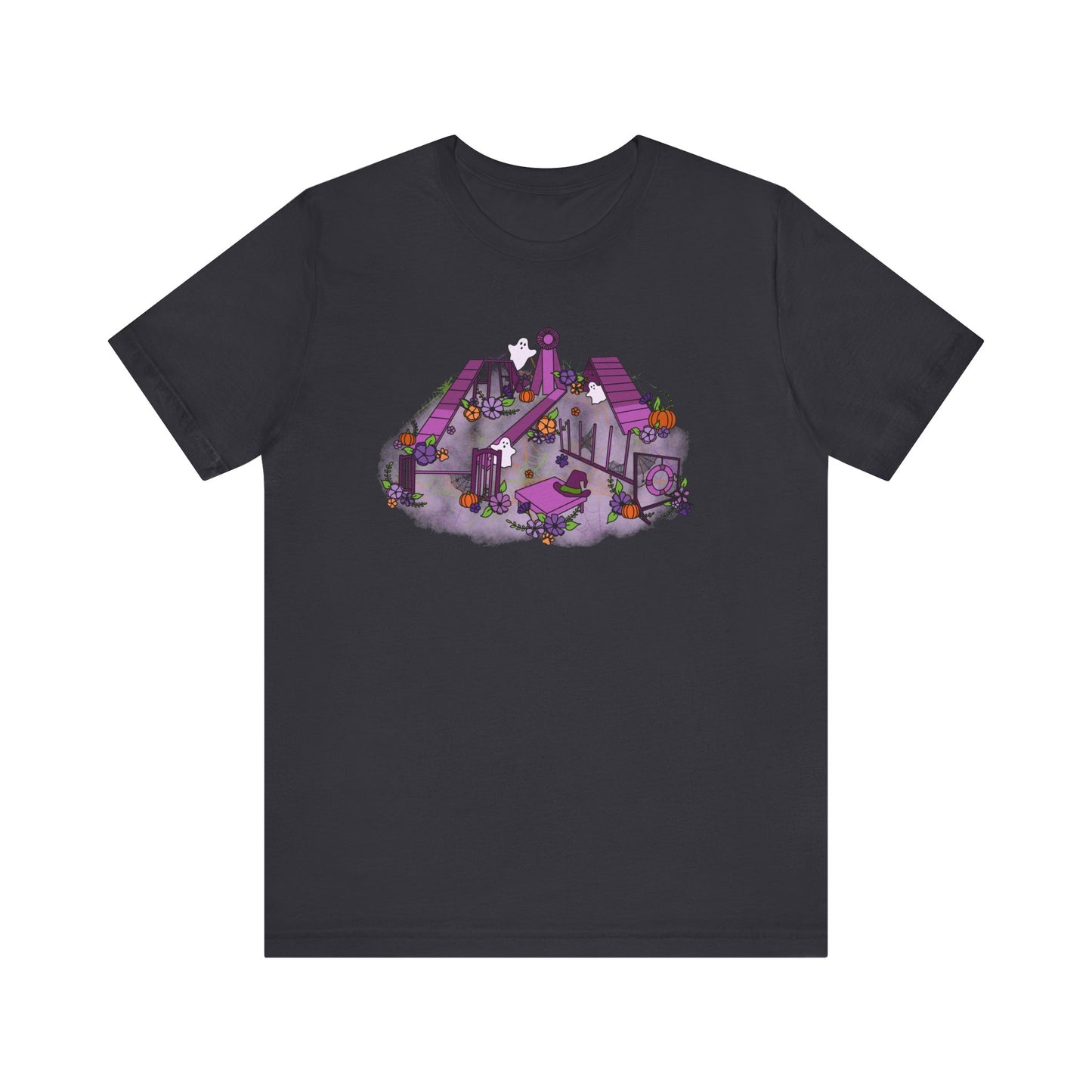 Spooky Halloween Agility Equipment Unisex Jersey Short Sleeve Tee
