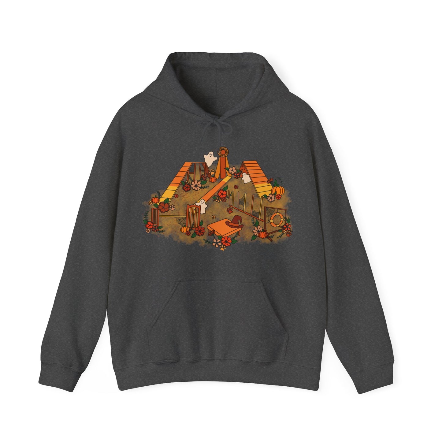 Candy Corn Halloween Agility Equipment Unisex Heavy Blend™ Hooded Sweatshirt