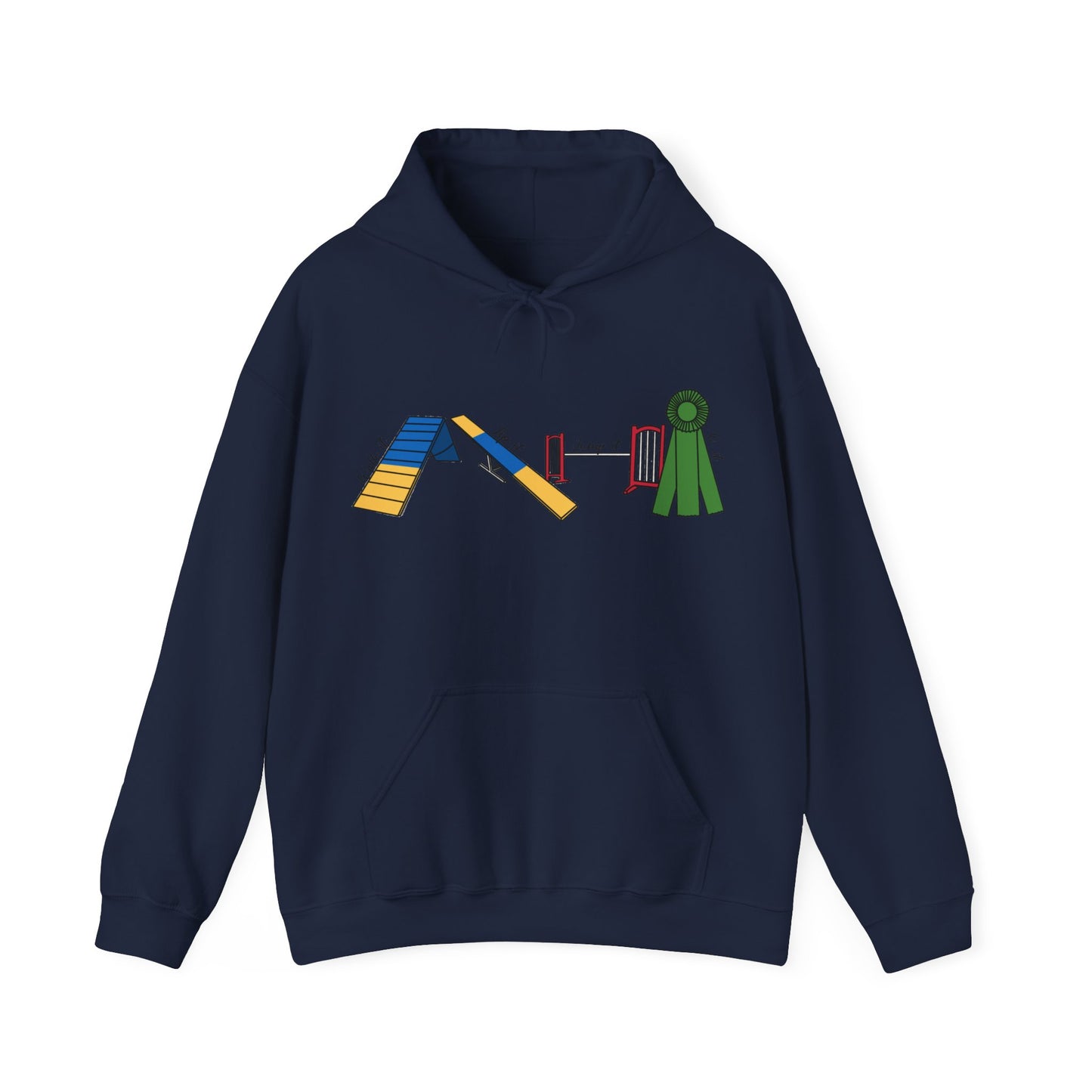 Agility Day - Walk it, Tip it, Jump it, Q it! - Unisex Heavy Blend Hooded Sweatshirt