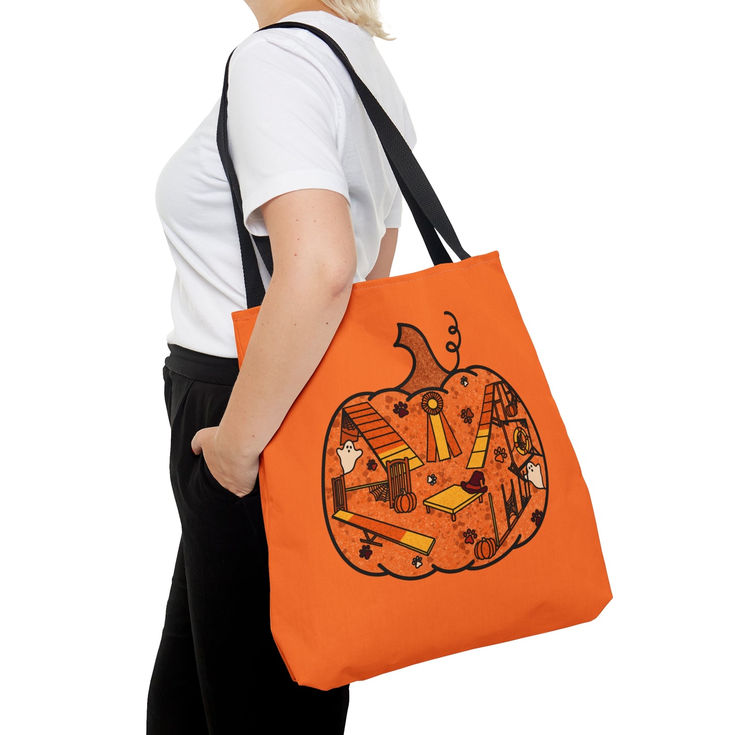 Candy Corn Pumpkin Tote Bag