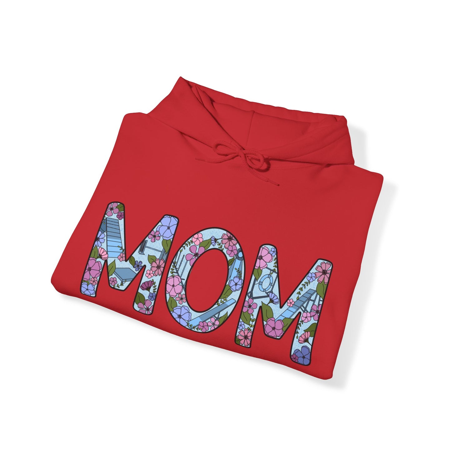 Dog Agility Mom Floral Unisex Heavy Blend Hooded Sweatshirt