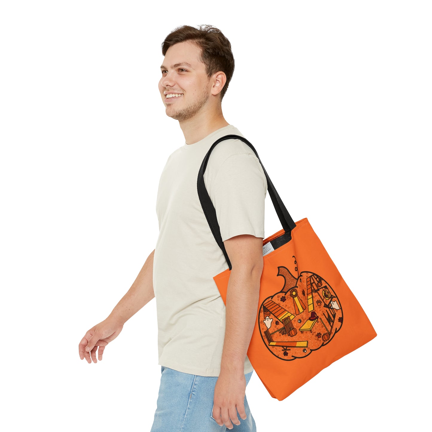 Candy Corn Pumpkin Tote Bag