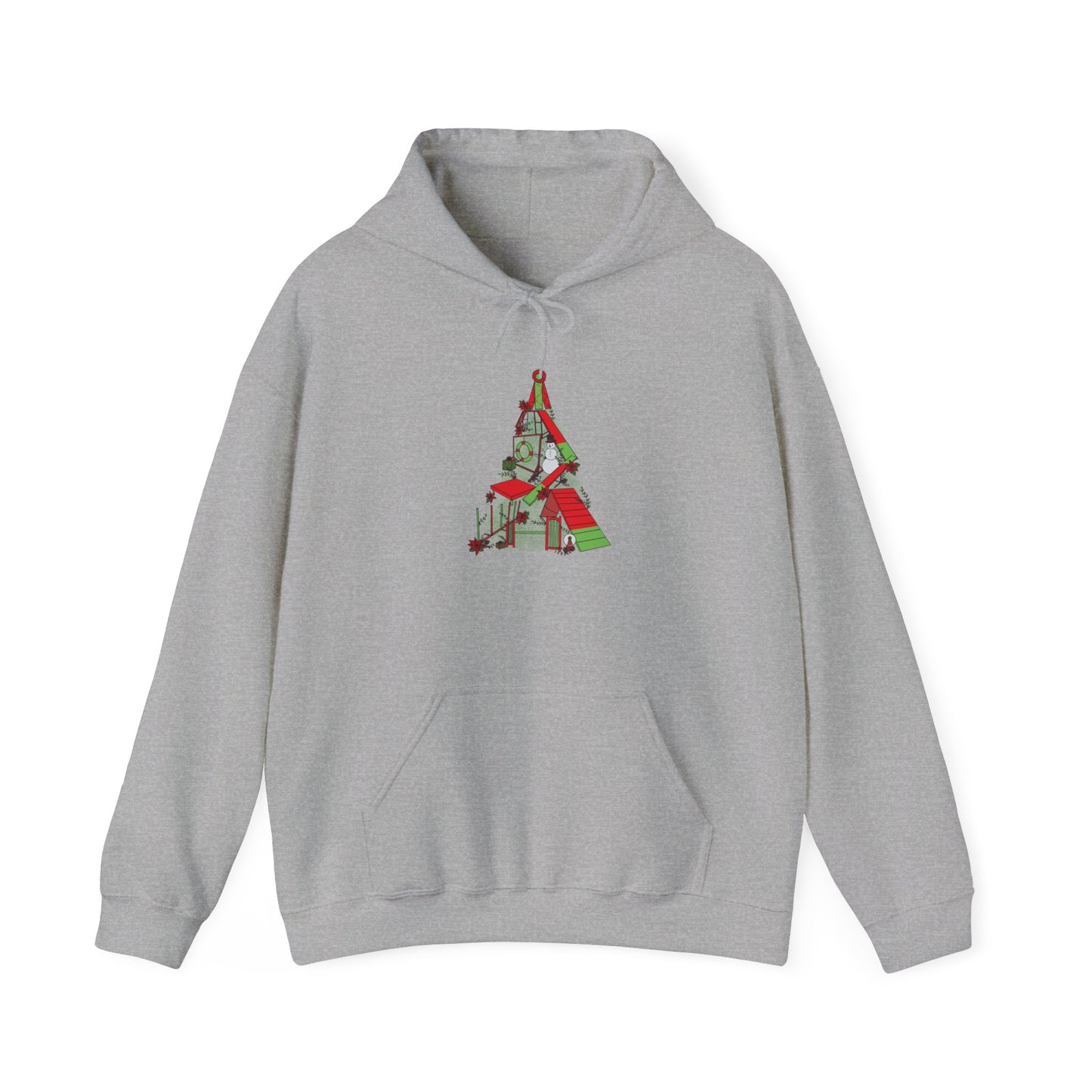 Merry & Bright Agility Tree Heavy Blend™ Hooded Sweatshirt