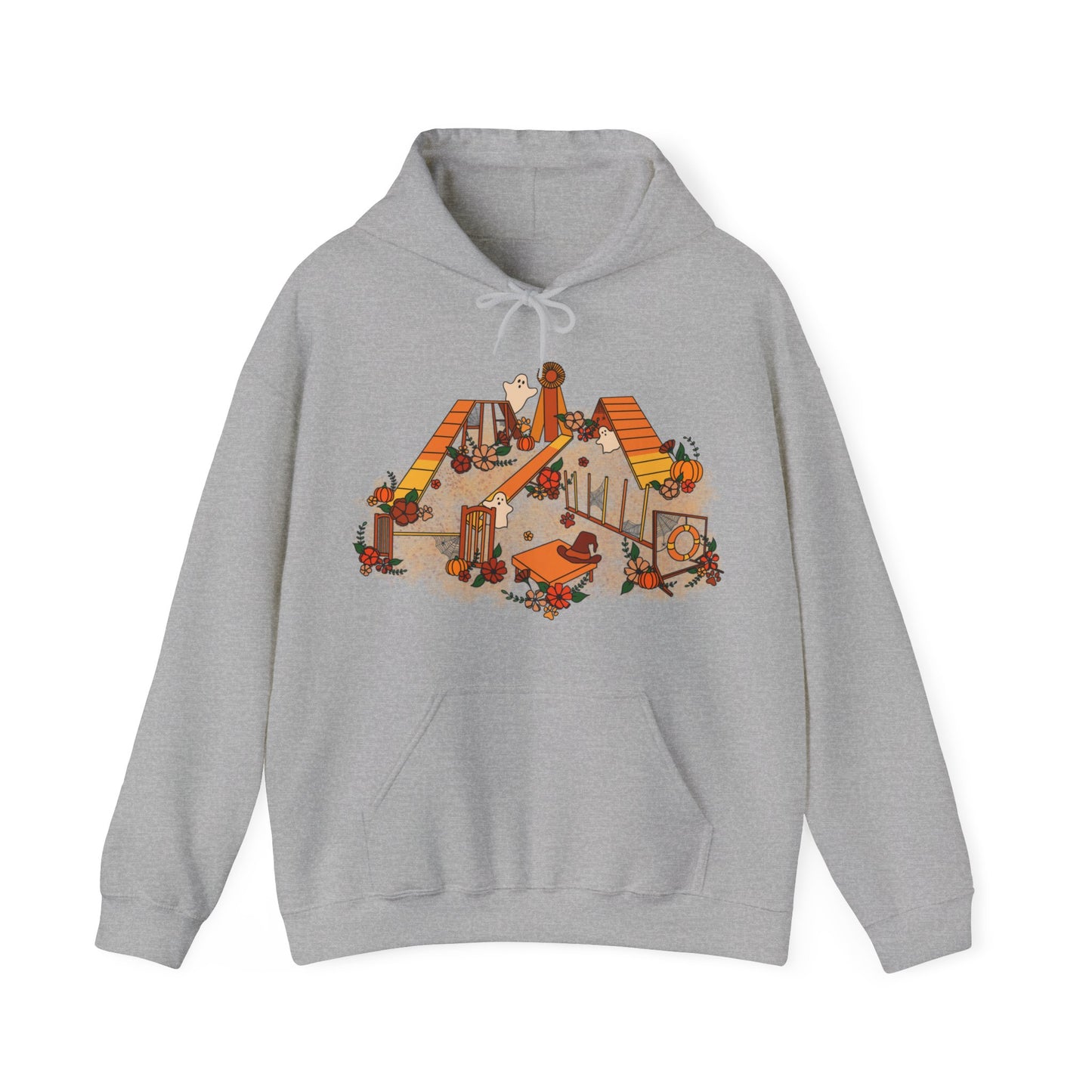 Candy Corn Halloween Agility Equipment Unisex Heavy Blend™ Hooded Sweatshirt