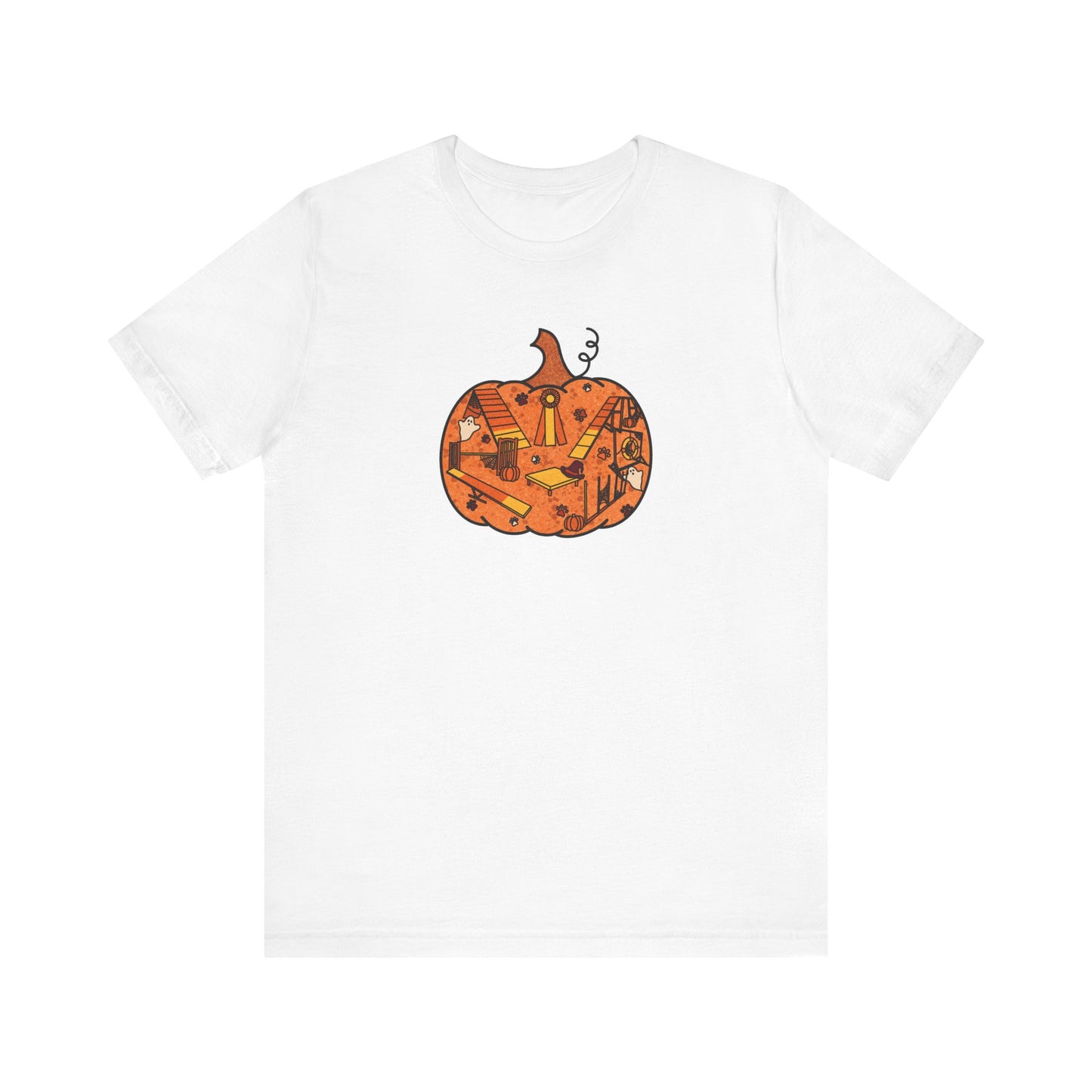 Candy Corn Agility Pumpkin Unisex Jersey Short Sleeve Tee