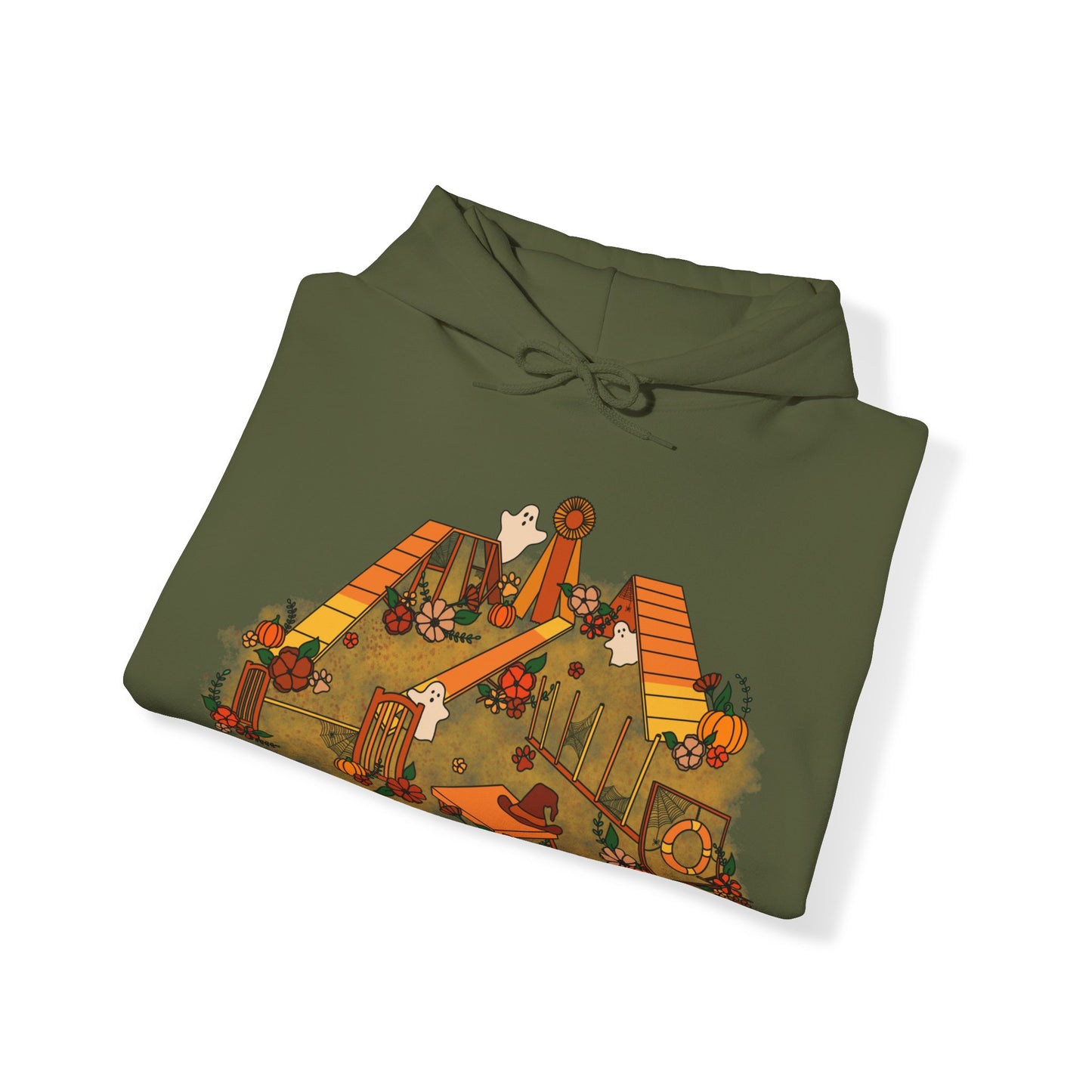 Candy Corn Halloween Agility Equipment Unisex Heavy Blend™ Hooded Sweatshirt