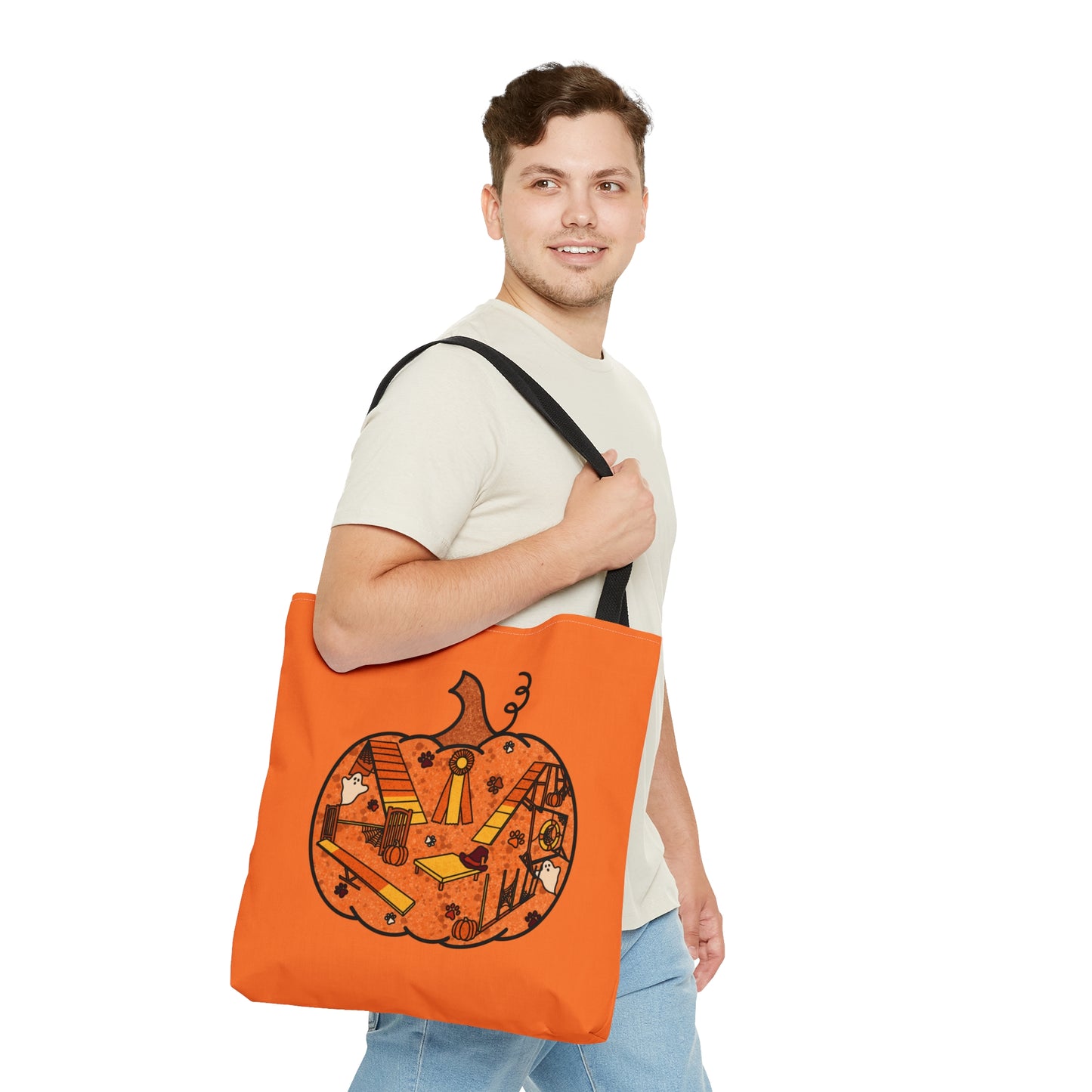 Candy Corn Pumpkin Tote Bag