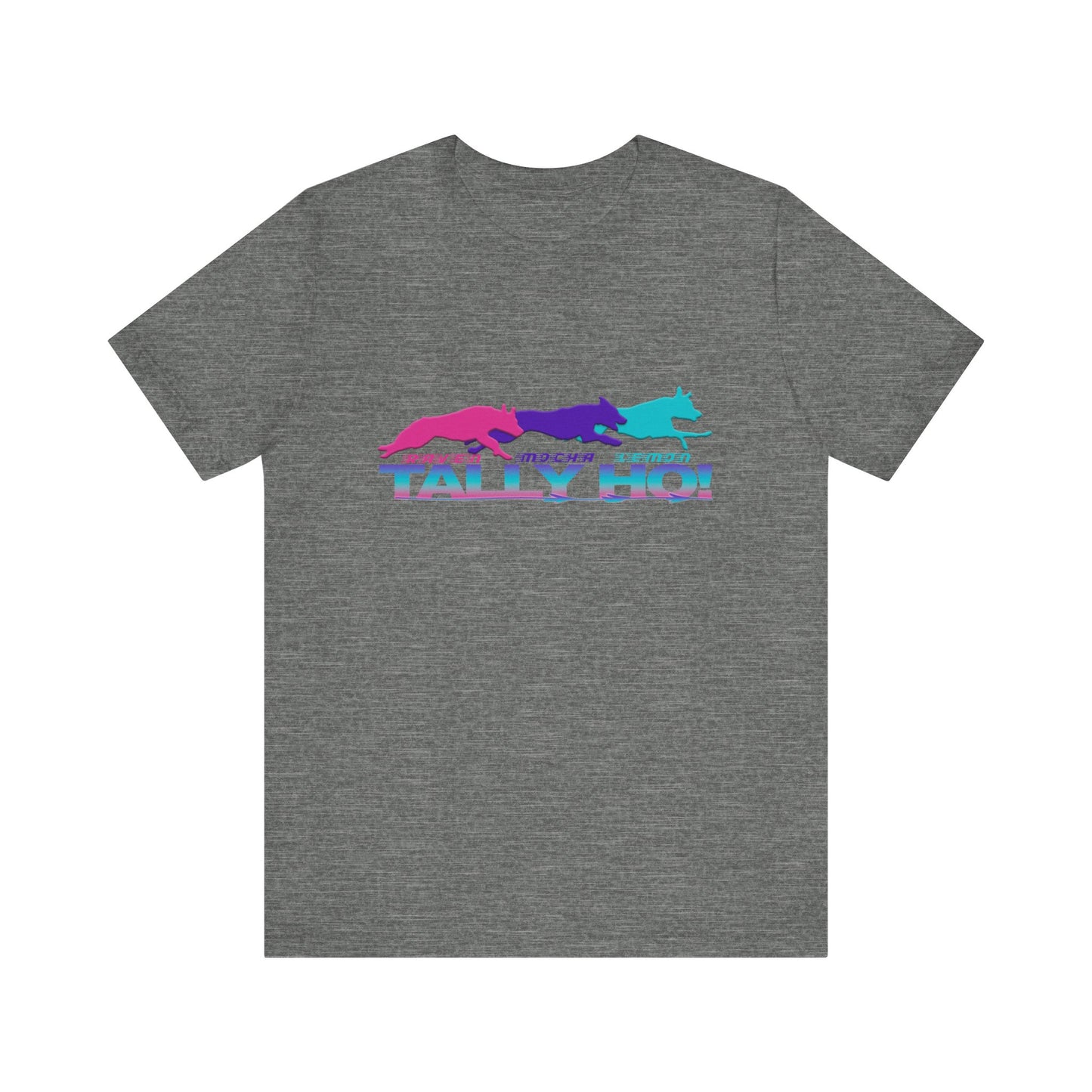 Tally Ho! Jumpaholics Unisex Tee – Fun and Vibrant Short Sleeve Shirt