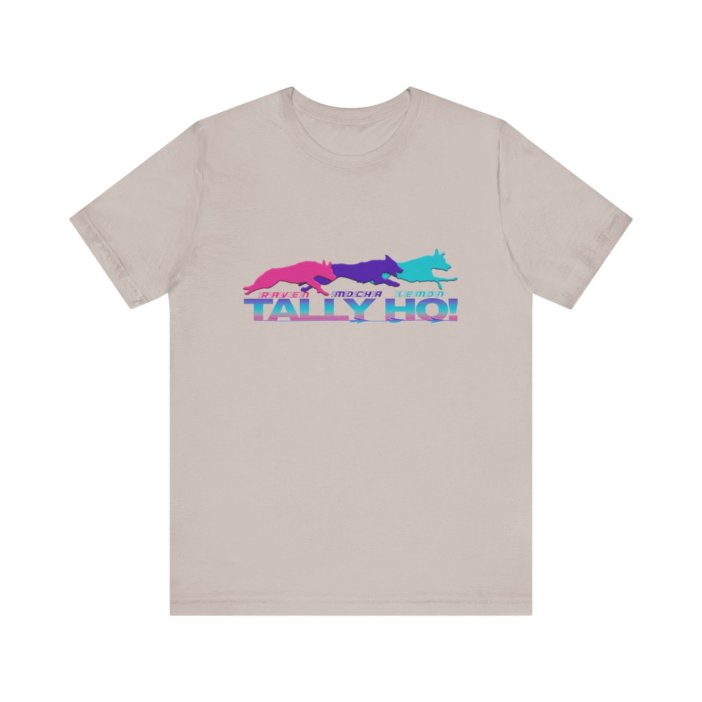 Tally Ho! Jumpaholics Unisex Tee – Fun and Vibrant Short Sleeve Shirt