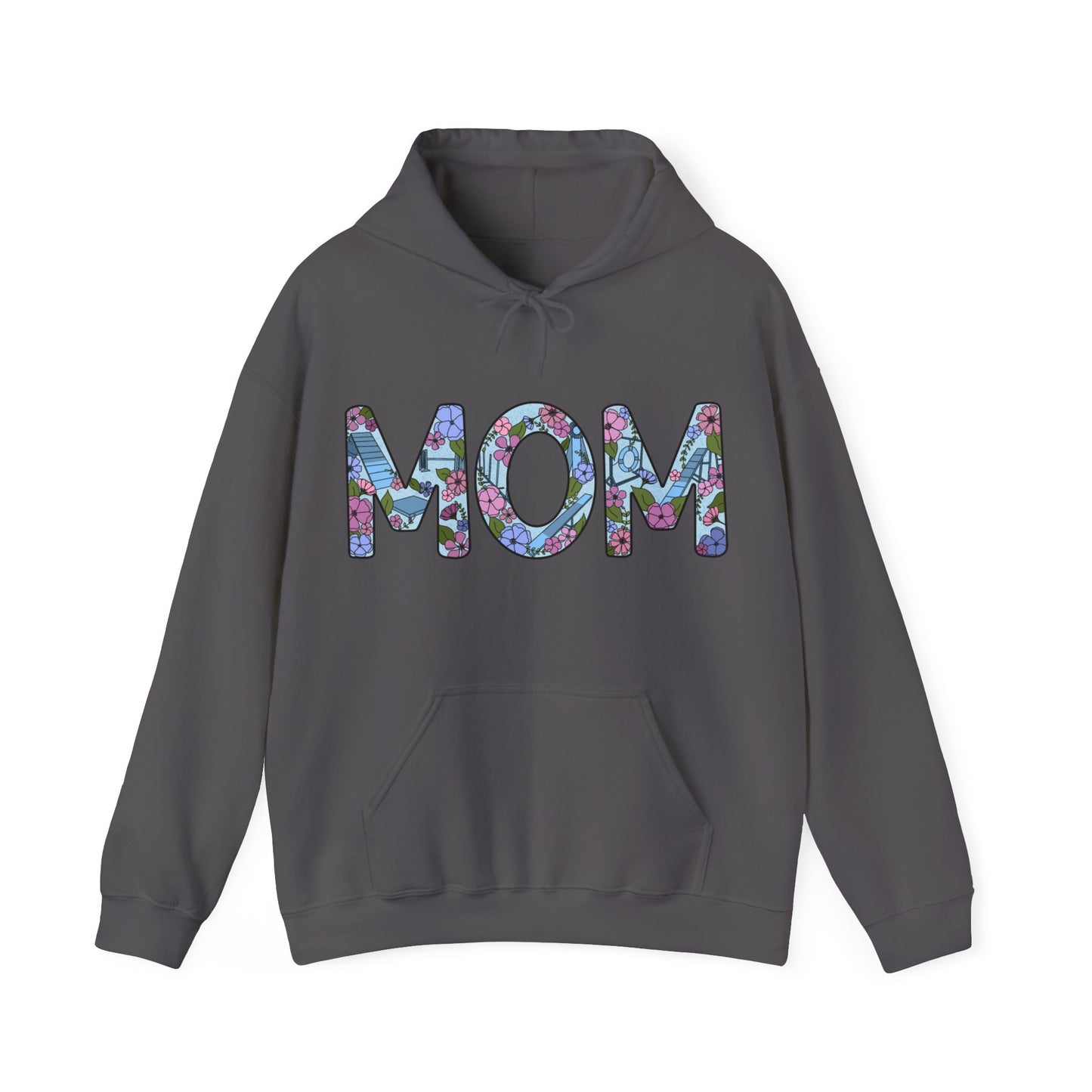 Dog Agility Mom Floral Unisex Heavy Blend Hooded Sweatshirt
