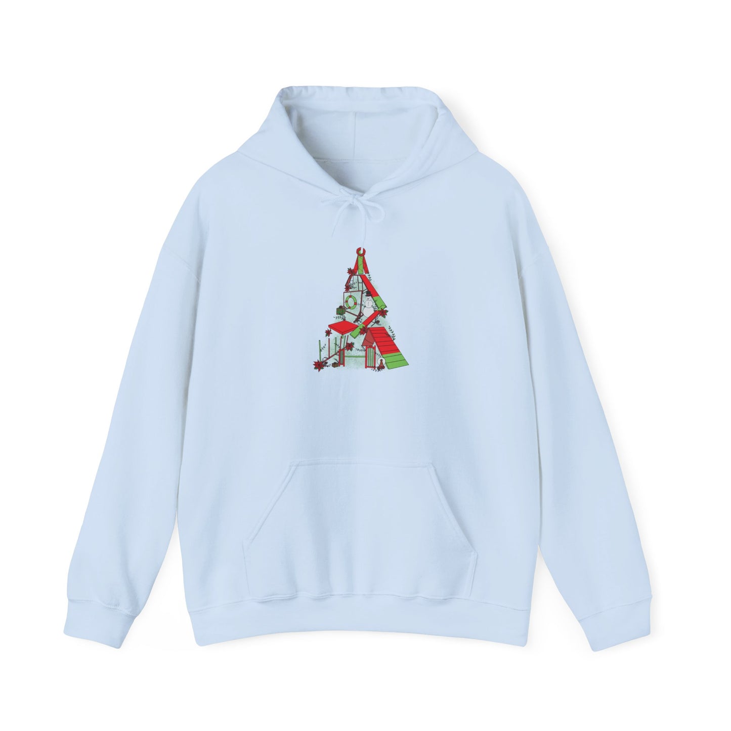 Merry & Bright Agility Tree Heavy Blend™ Hooded Sweatshirt