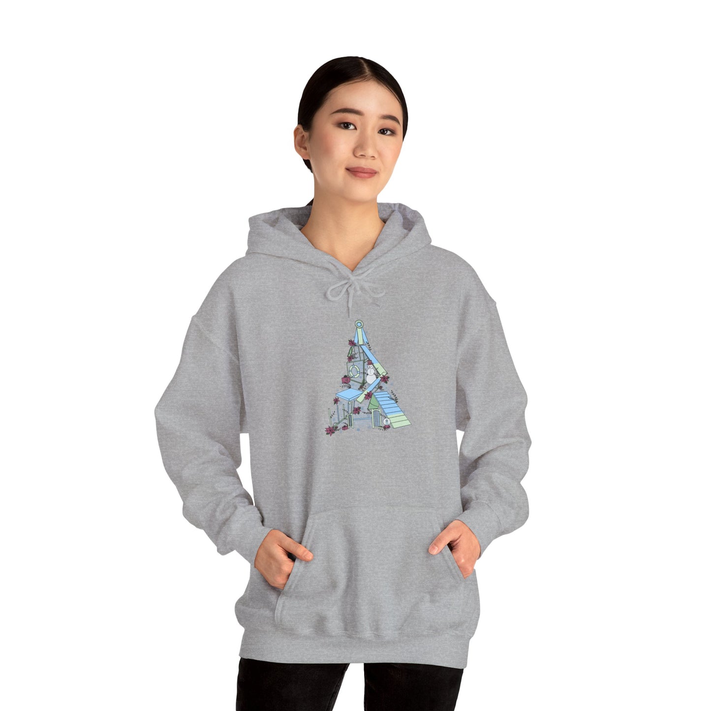 Holly Jolly Agility Tree Heavy Blend™ Hooded Sweatshirt