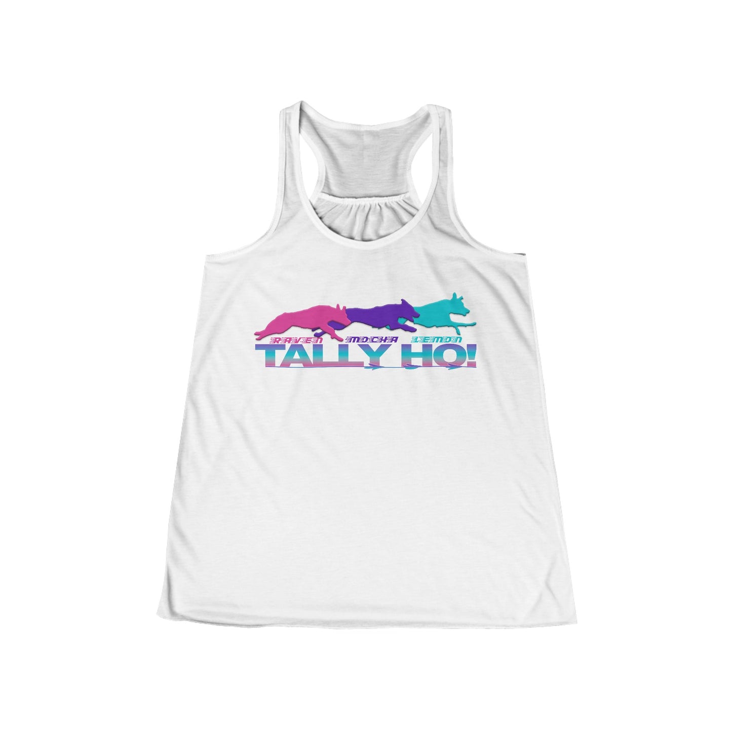 Jumpaholics Tally Ho! Women's Flowy Racerback Tank