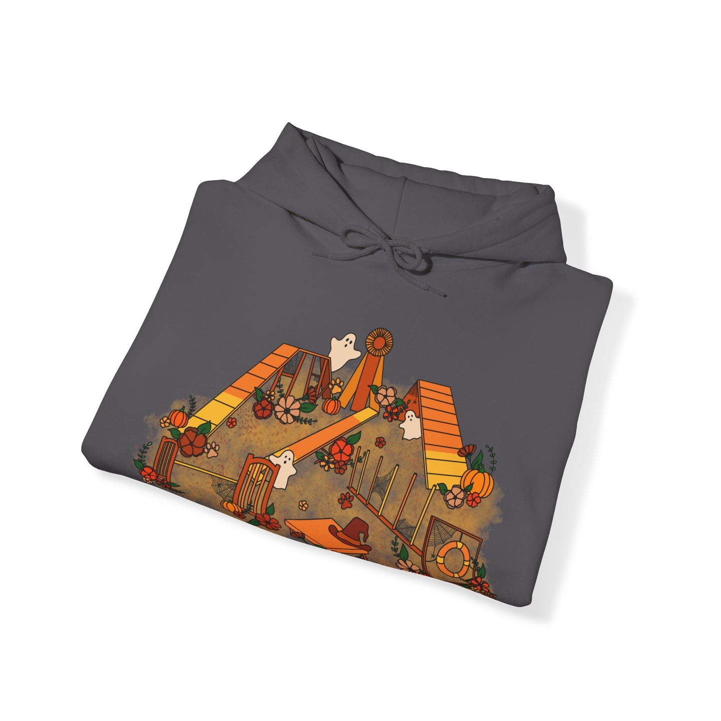 Candy Corn Halloween Agility Equipment Unisex Heavy Blend™ Hooded Sweatshirt
