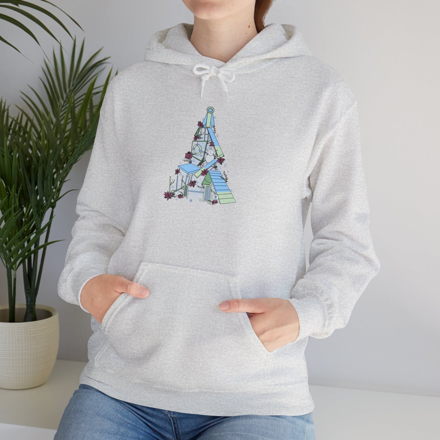 Holly Jolly Agility Tree Heavy Blend™ Hooded Sweatshirt