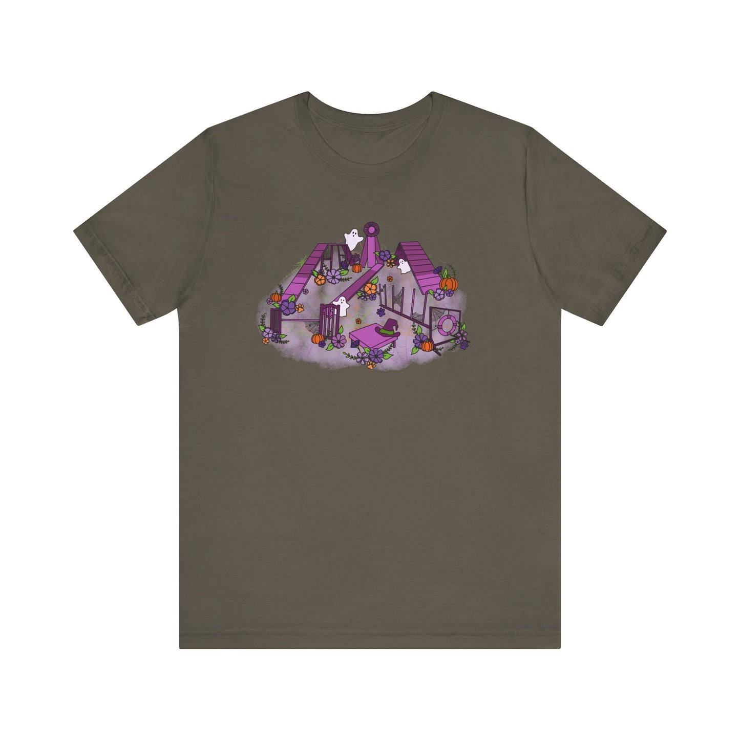 Spooky Halloween Agility Equipment Unisex Jersey Short Sleeve Tee