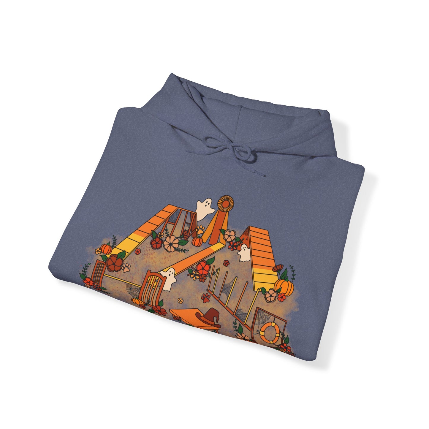 Candy Corn Halloween Agility Equipment Unisex Heavy Blend™ Hooded Sweatshirt
