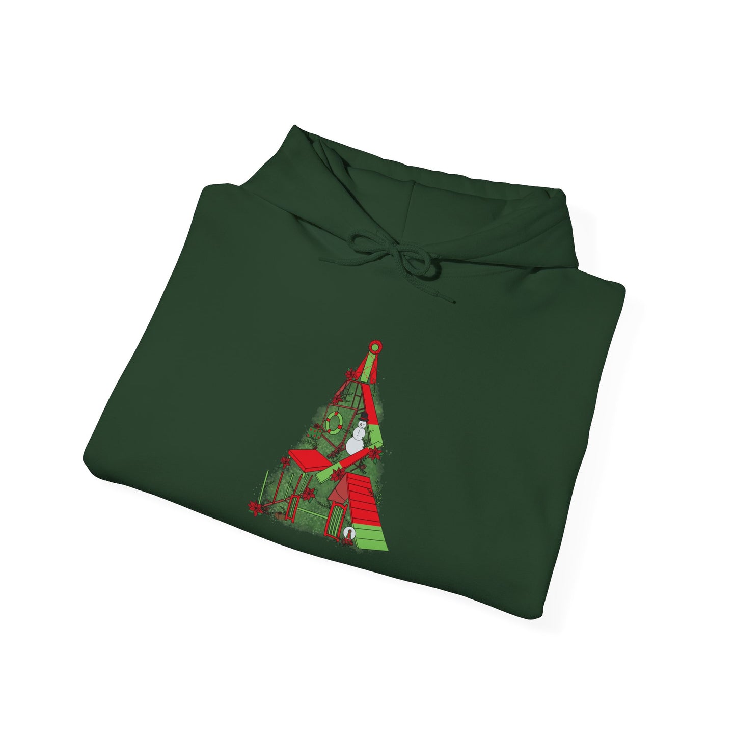 Merry & Bright Agility Tree Heavy Blend™ Hooded Sweatshirt