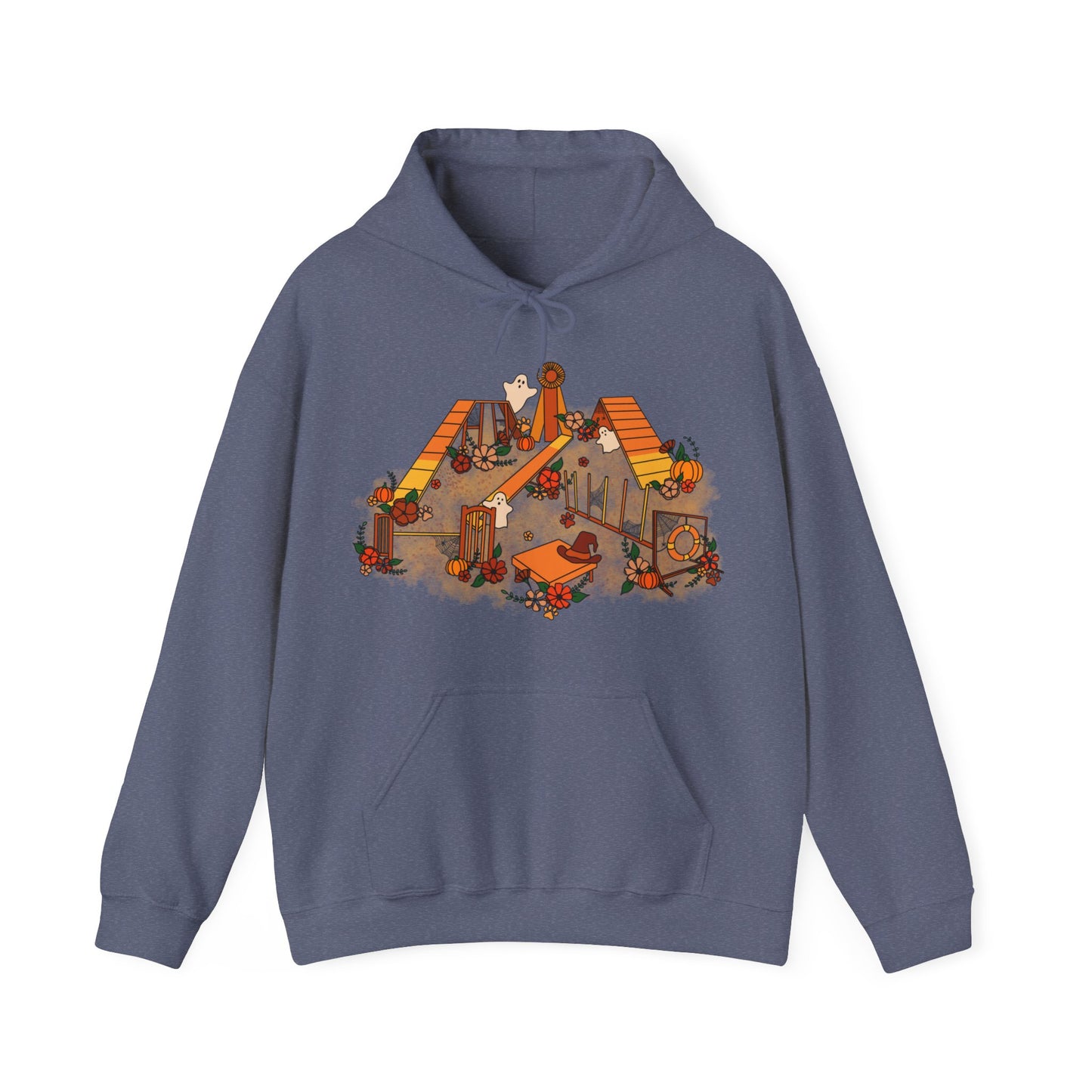 Candy Corn Halloween Agility Equipment Unisex Heavy Blend™ Hooded Sweatshirt