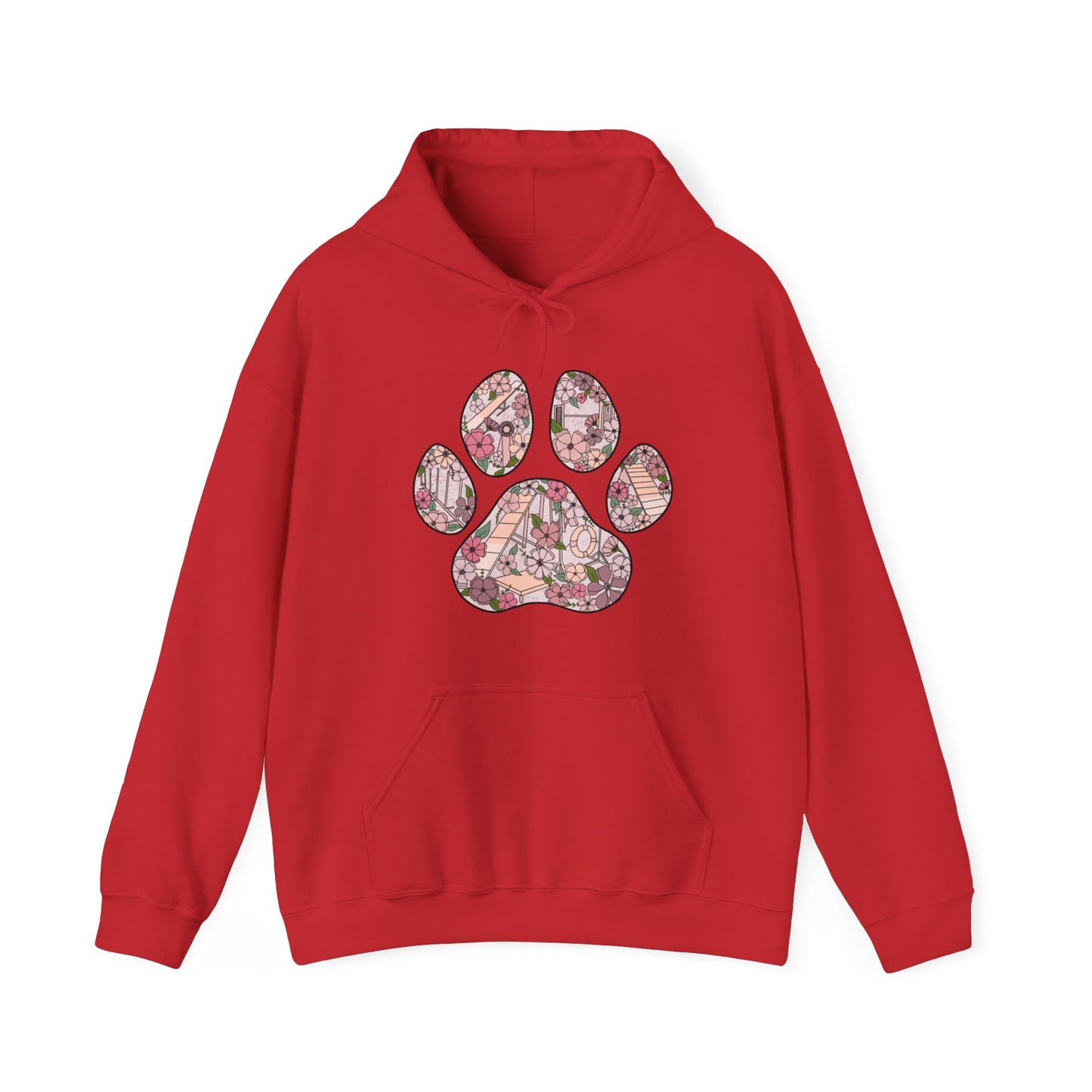Agility Paw Unisex Heavy Blend Hooded Sweatshirt