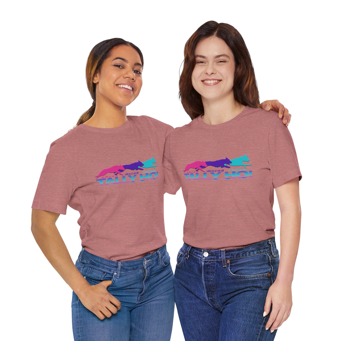 Tally Ho! Jumpaholics Unisex Tee – Fun and Vibrant Short Sleeve Shirt