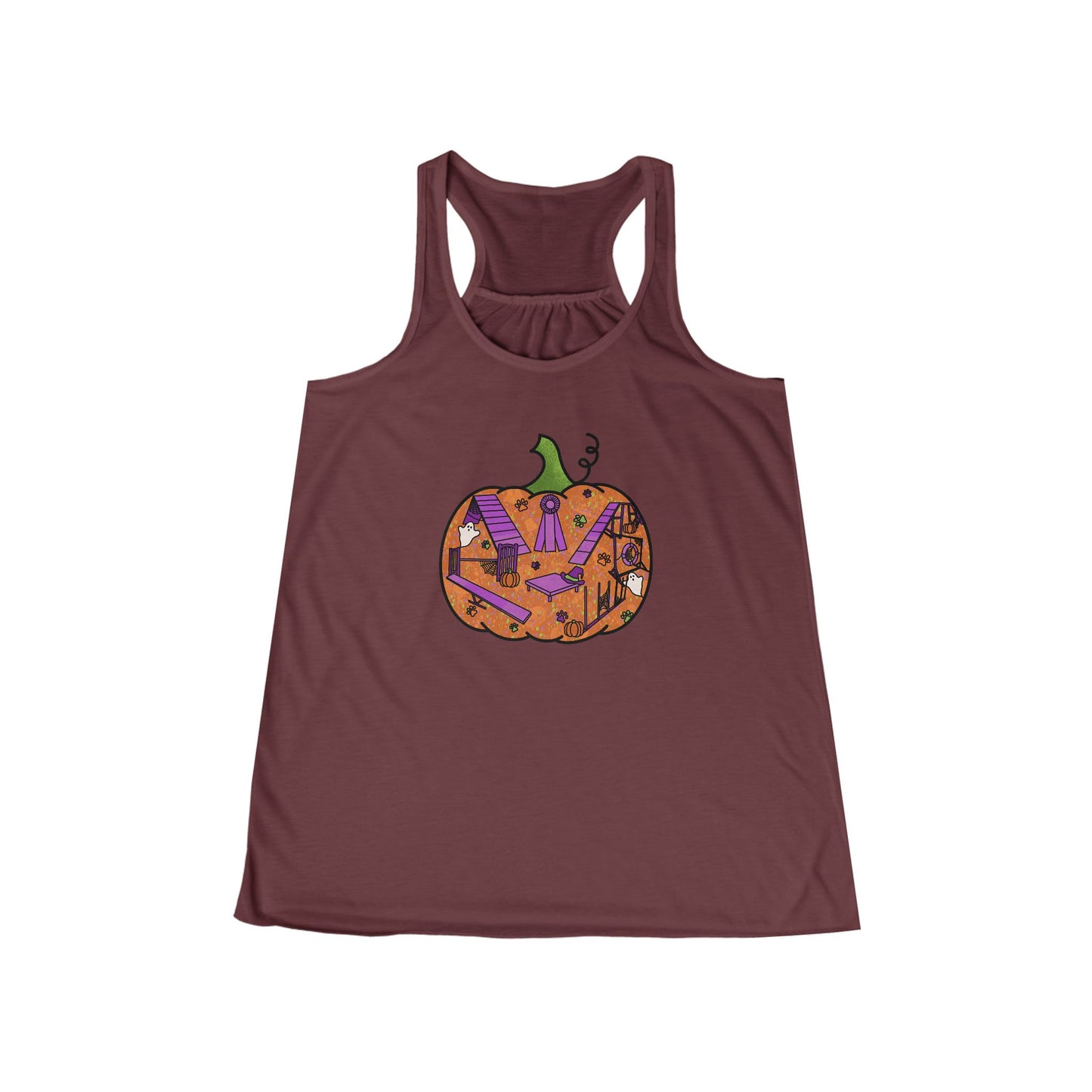 Agility Pumpkin Women's Flowy Racerback Tank