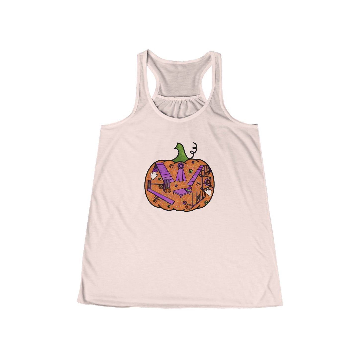 Agility Pumpkin Women's Flowy Racerback Tank