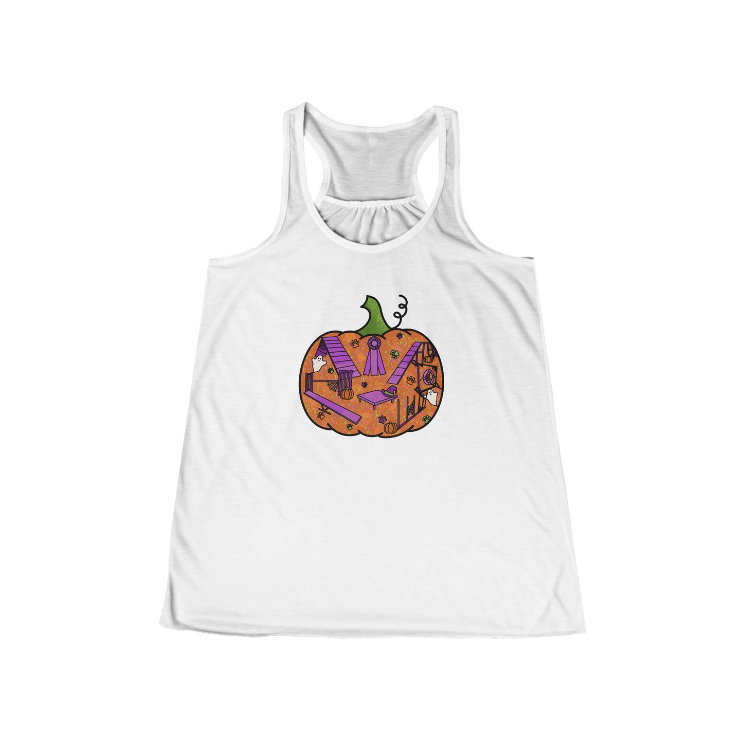 Agility Pumpkin Women's Flowy Racerback Tank