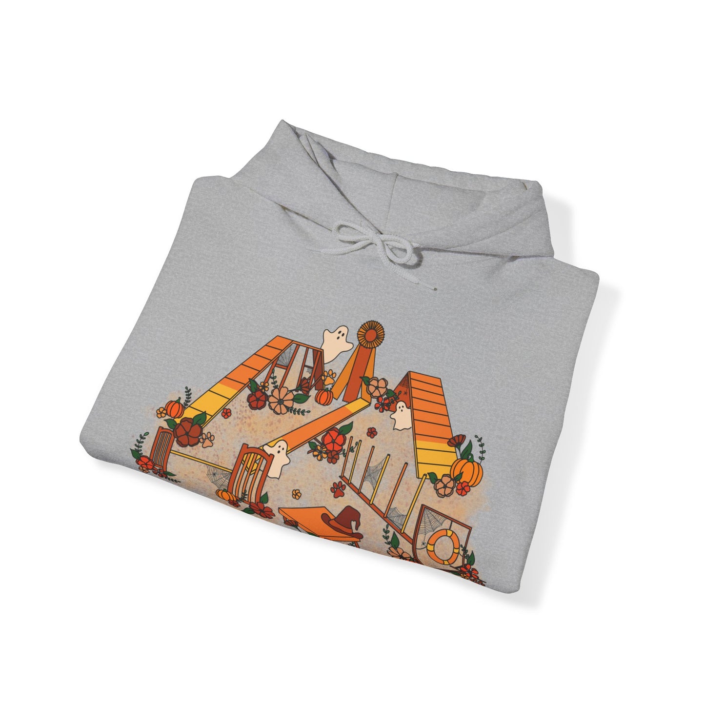 Candy Corn Halloween Agility Equipment Unisex Heavy Blend™ Hooded Sweatshirt
